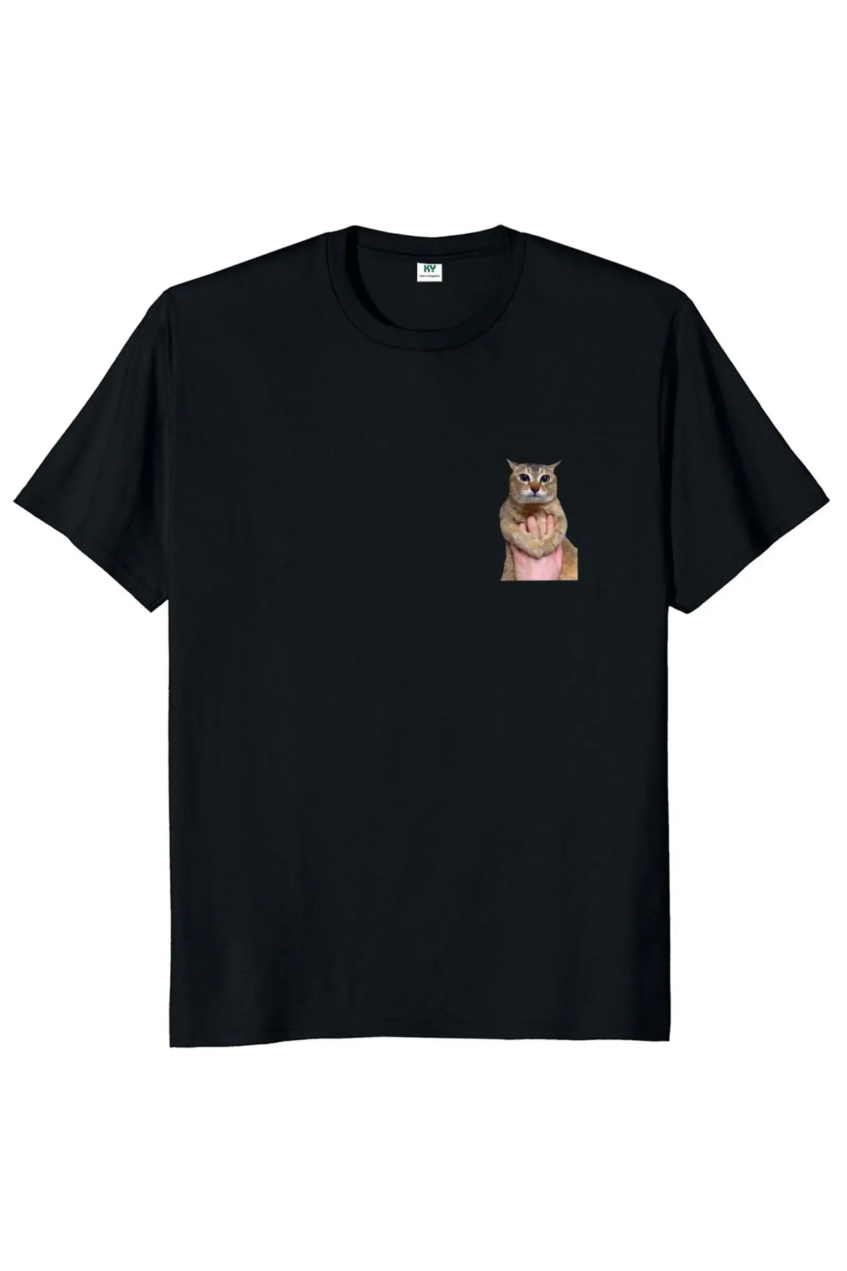 Black Tole Tole Cat T Cute Cats Breast Trend Soft Breath for Y2k Ra