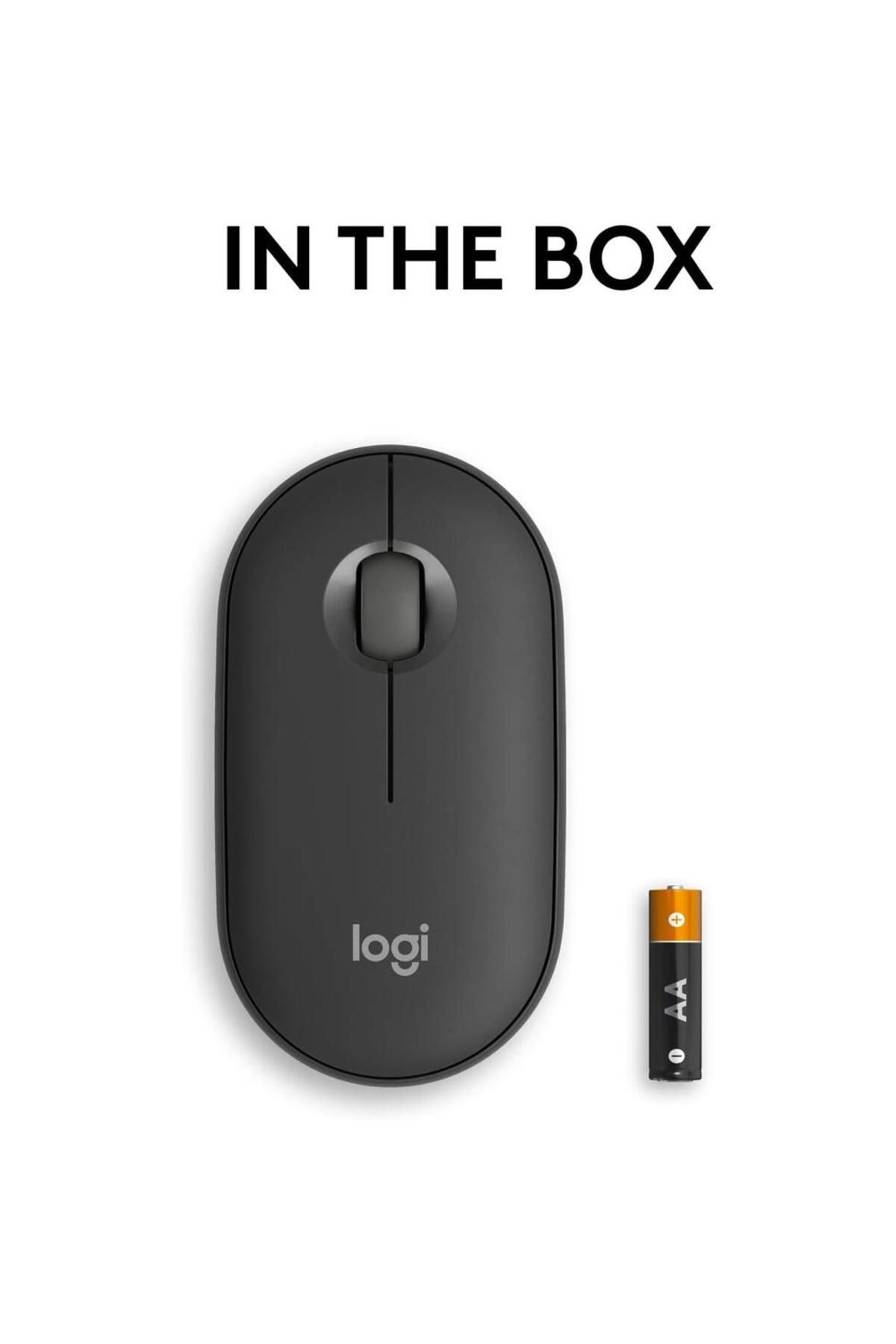 logitech-ماوس Pebble Mouse 2 M350s Slim Bluetooth Wireless Mouse Graphite 3