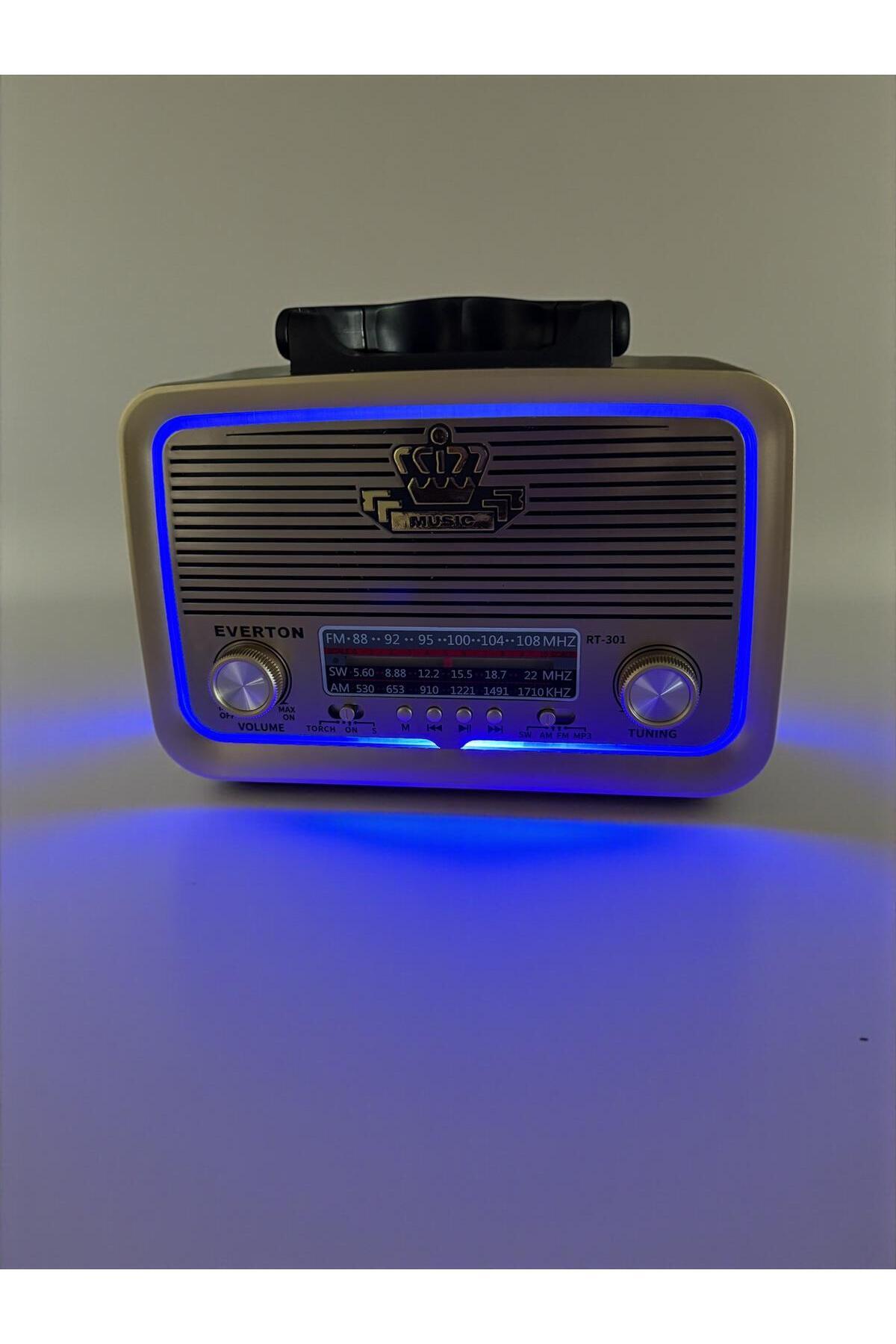 Everton RT-301 FENERLİ BLUETOOTH/USB/SD/FM/SW/AM ŞARJLI MAVİ LEDLİ