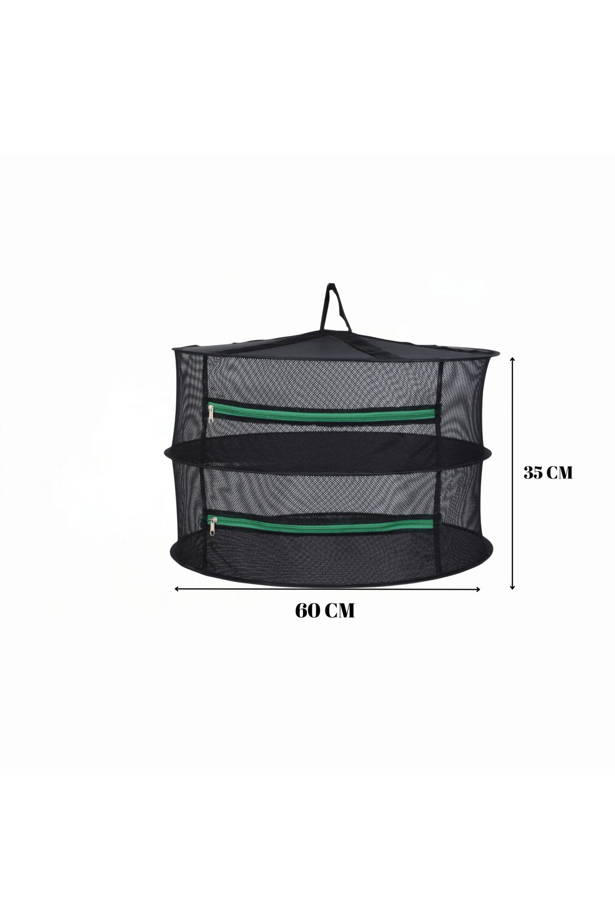 ULZKA-Luxury 2 Layer Zippered Fruit and Vegetable Drying Net |   Foldable Fruit Vegetable Natural Drying Basket 2
