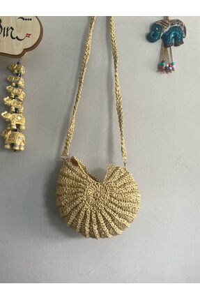 Sibel el örgüsü istiridye çanta