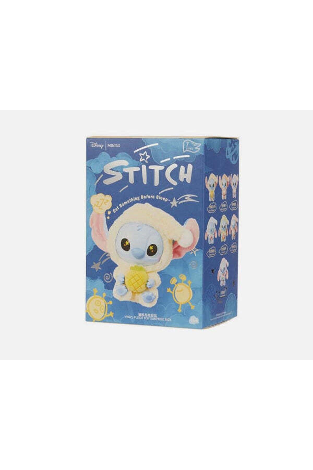 Miniso-Stitch Eat Something Before Sleeping Plush Keychain 4