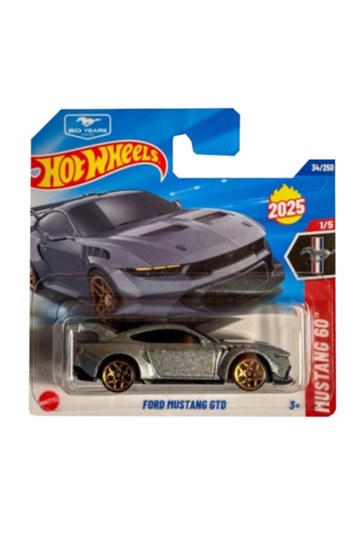 Masinuta Metalica Hot Wheels, Ford Mustang GTD, 2025, 1:64