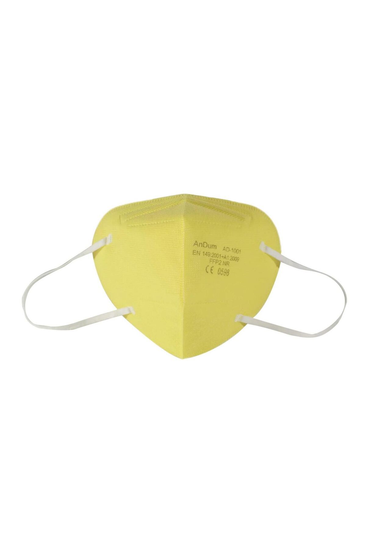 THK-Set of 10 Yellow FFP2 Masks, model AD-1001, 5 layers, individually wrapped 2