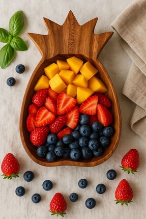 HBS Art Design AKASYA ANANAS MODEL MEYVE SALATA KASESİ