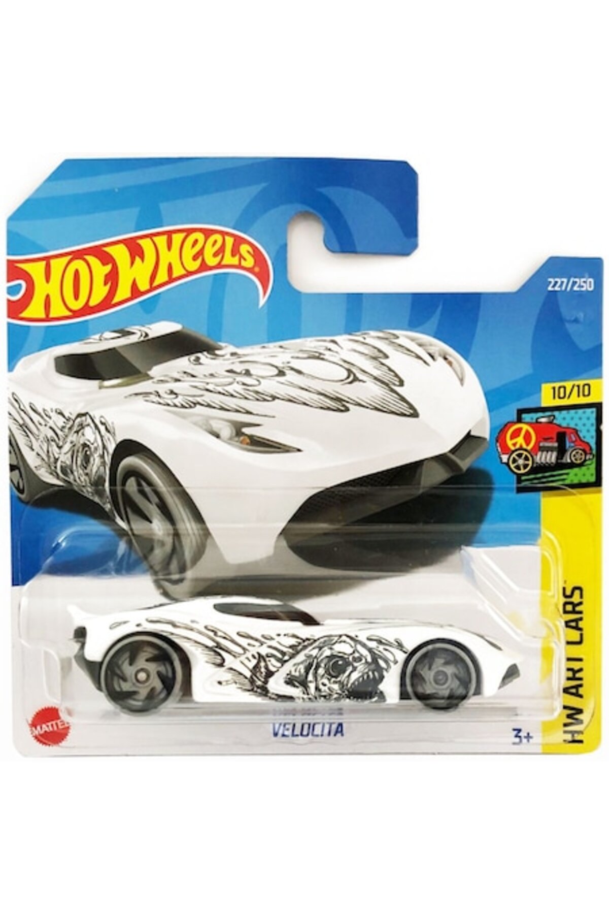 Masinuta Metalica Hot Wheels, Velocita, Alba, 1:64