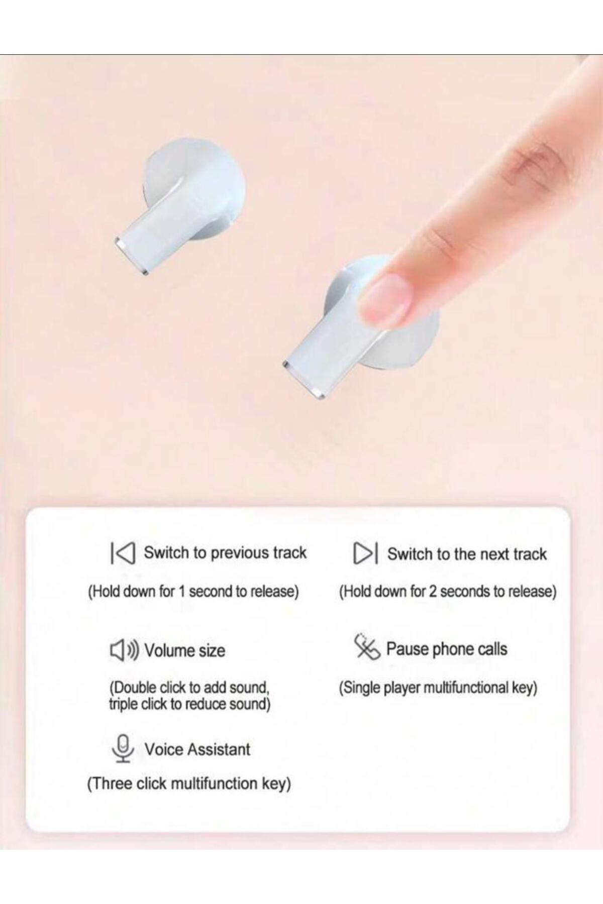 Generic-T5S Pro Earphone Wireless Bluetooth 5.3 with noise reduction and touch control. 4