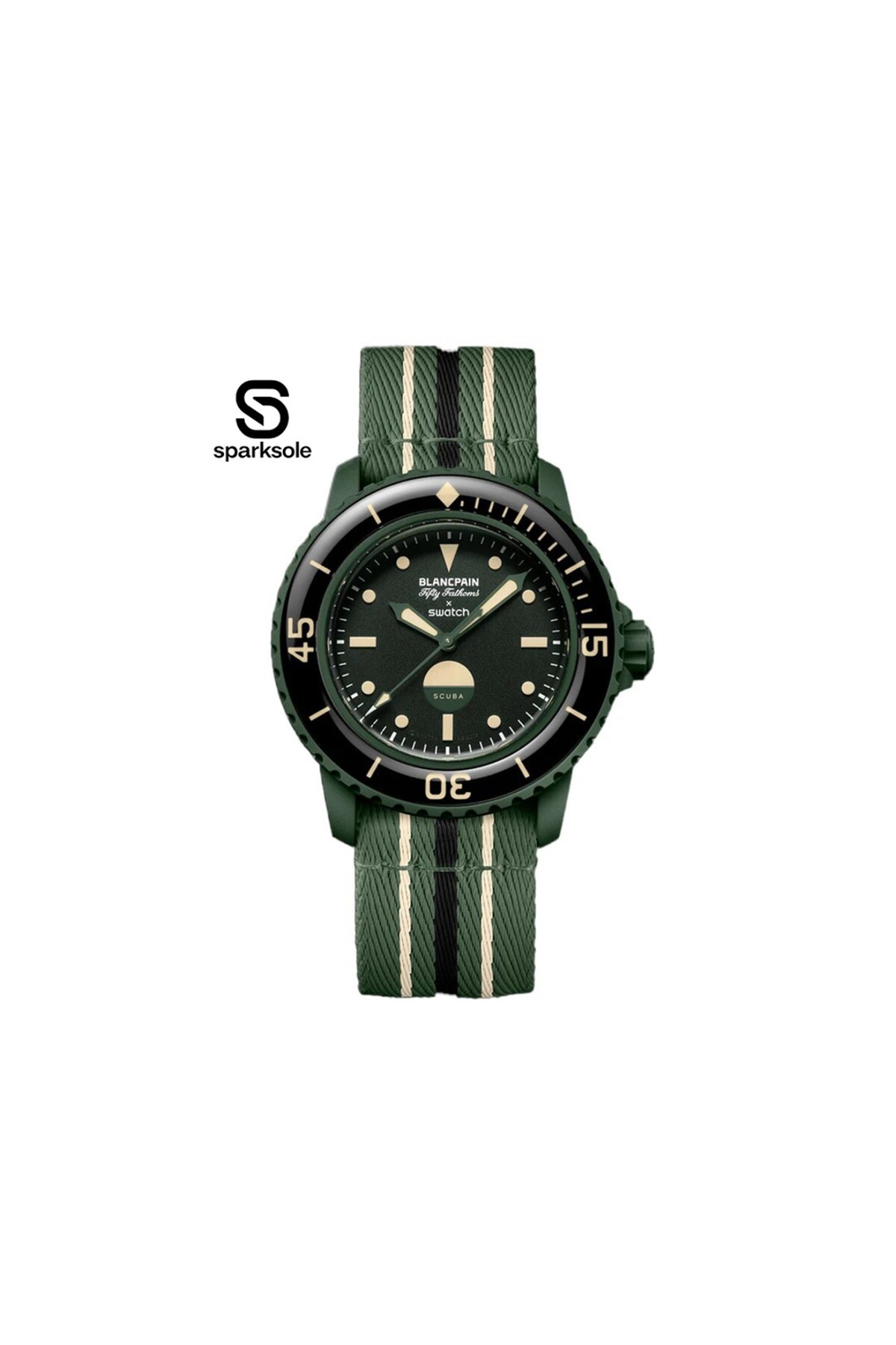 Swatch x Blancpain Green Abyss SO35G100 -SPARKSOLE - Fiyatı
