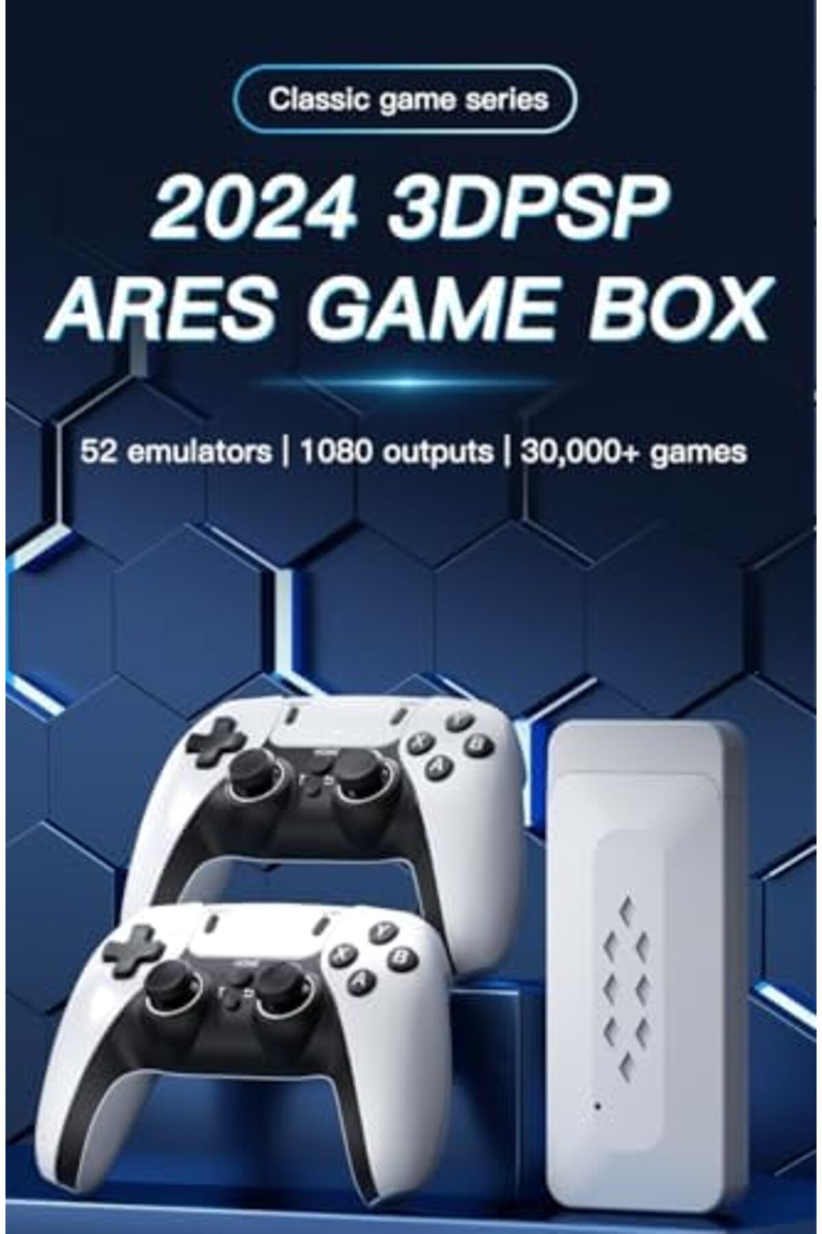 Generic-M22 Video Game Console | 64GB Built-In with 32,000 Games | 2.4G Wireless 3D Joystick Dual Controller 6