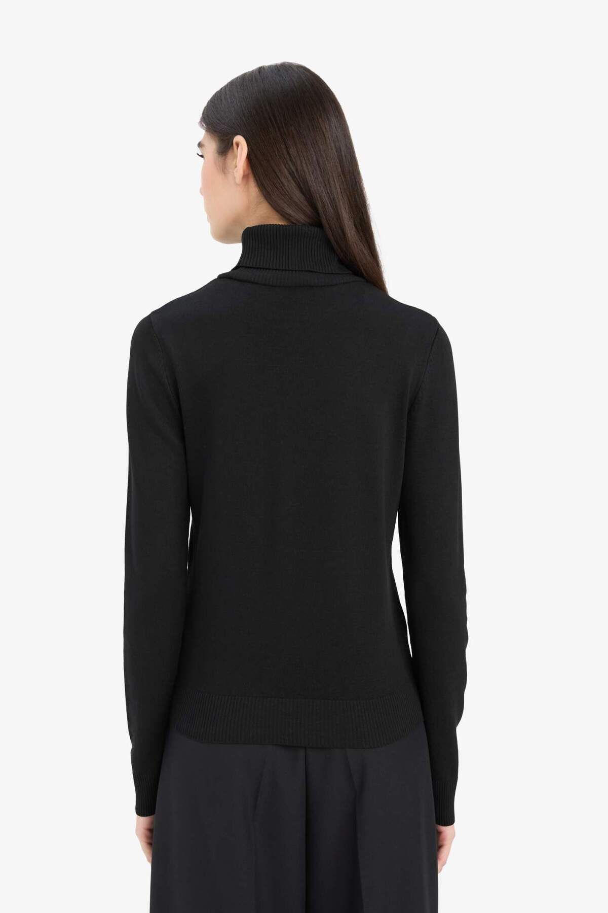 DeFacto-Regular Fit Half Turtleneck Sweater E8498Ax25Wn 6