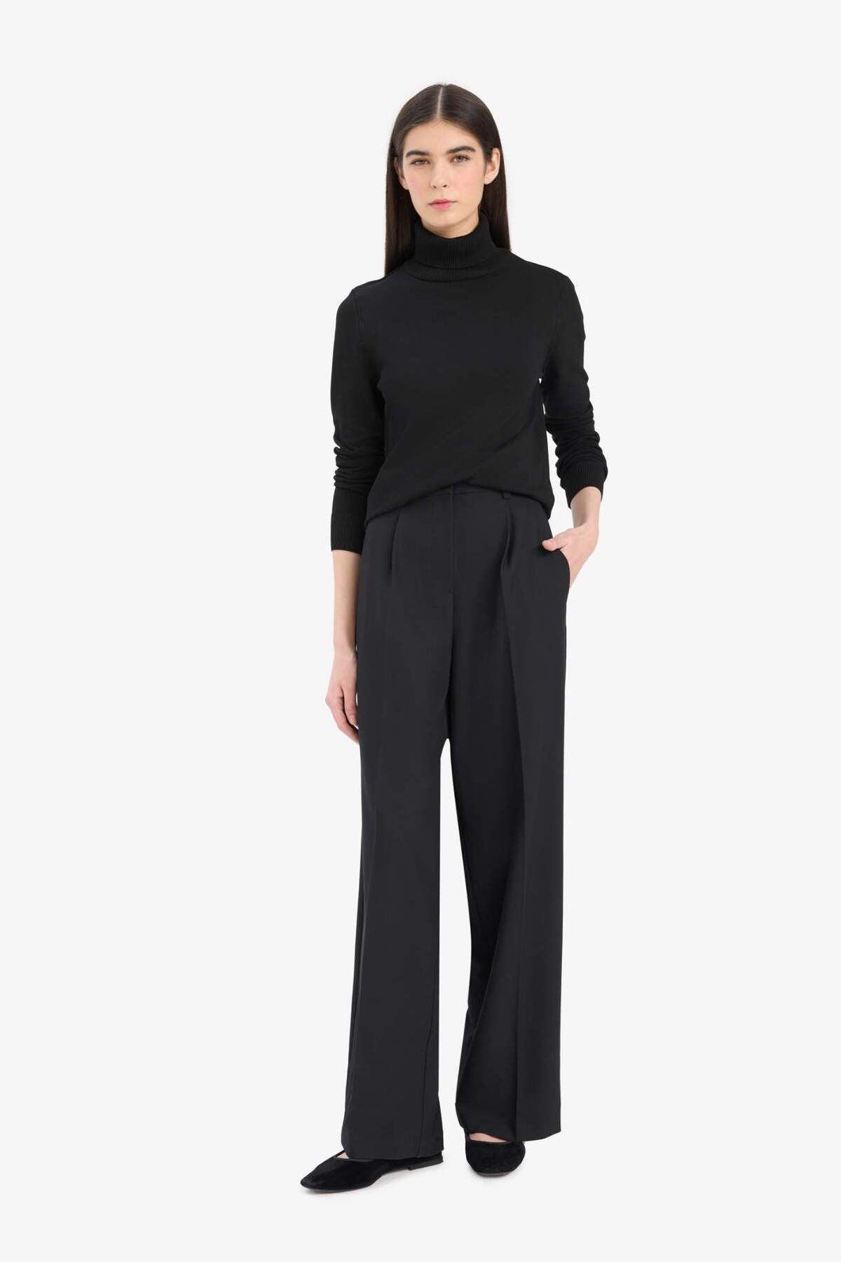 DeFacto-Regular Fit Half Turtleneck Sweater E8498Ax25Wn 2