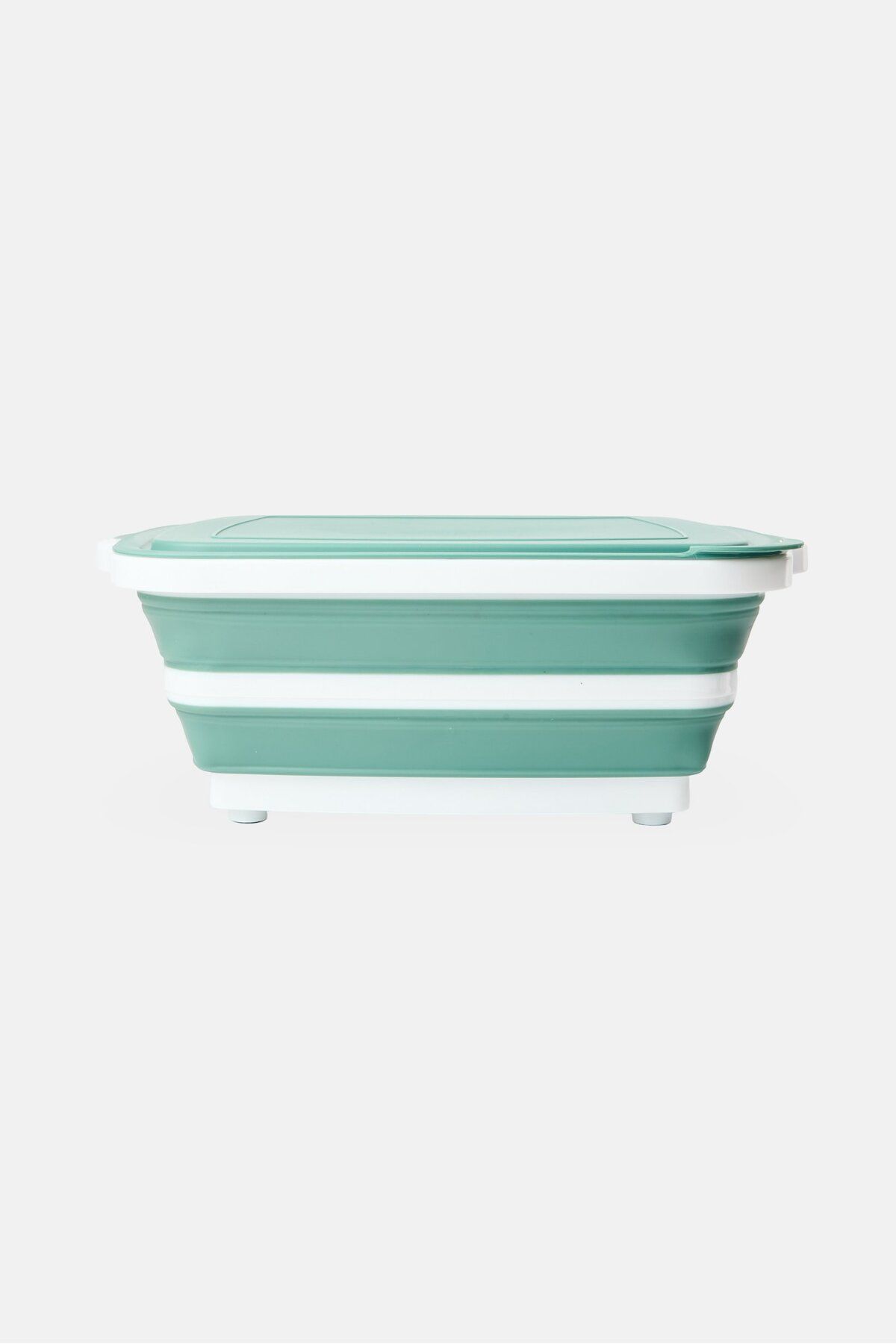 Alta-2-In-1 Cutting Board And Collapsible Prep Container With Lid, Sage Green 2