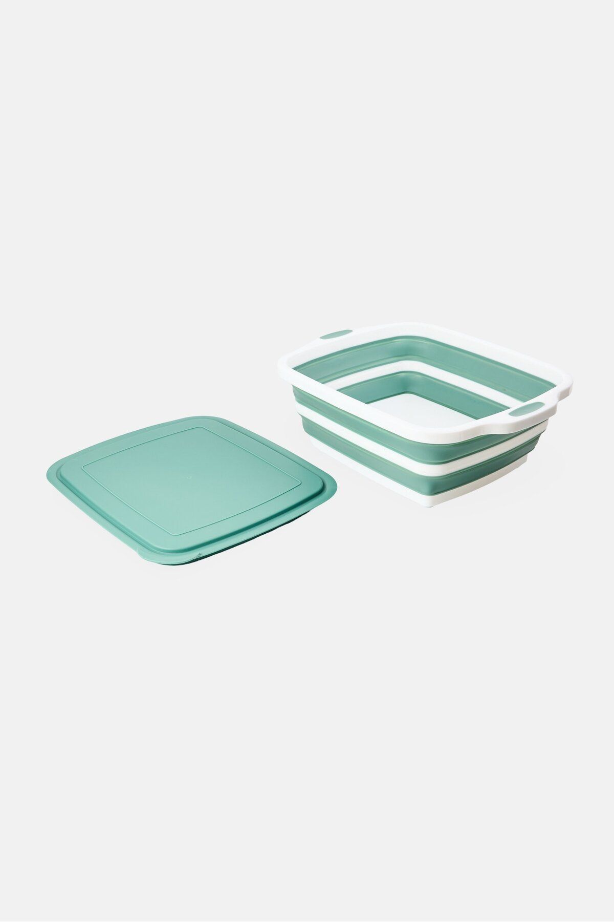 Alta-2-In-1 Cutting Board And Collapsible Prep Container With Lid, Sage Green 3