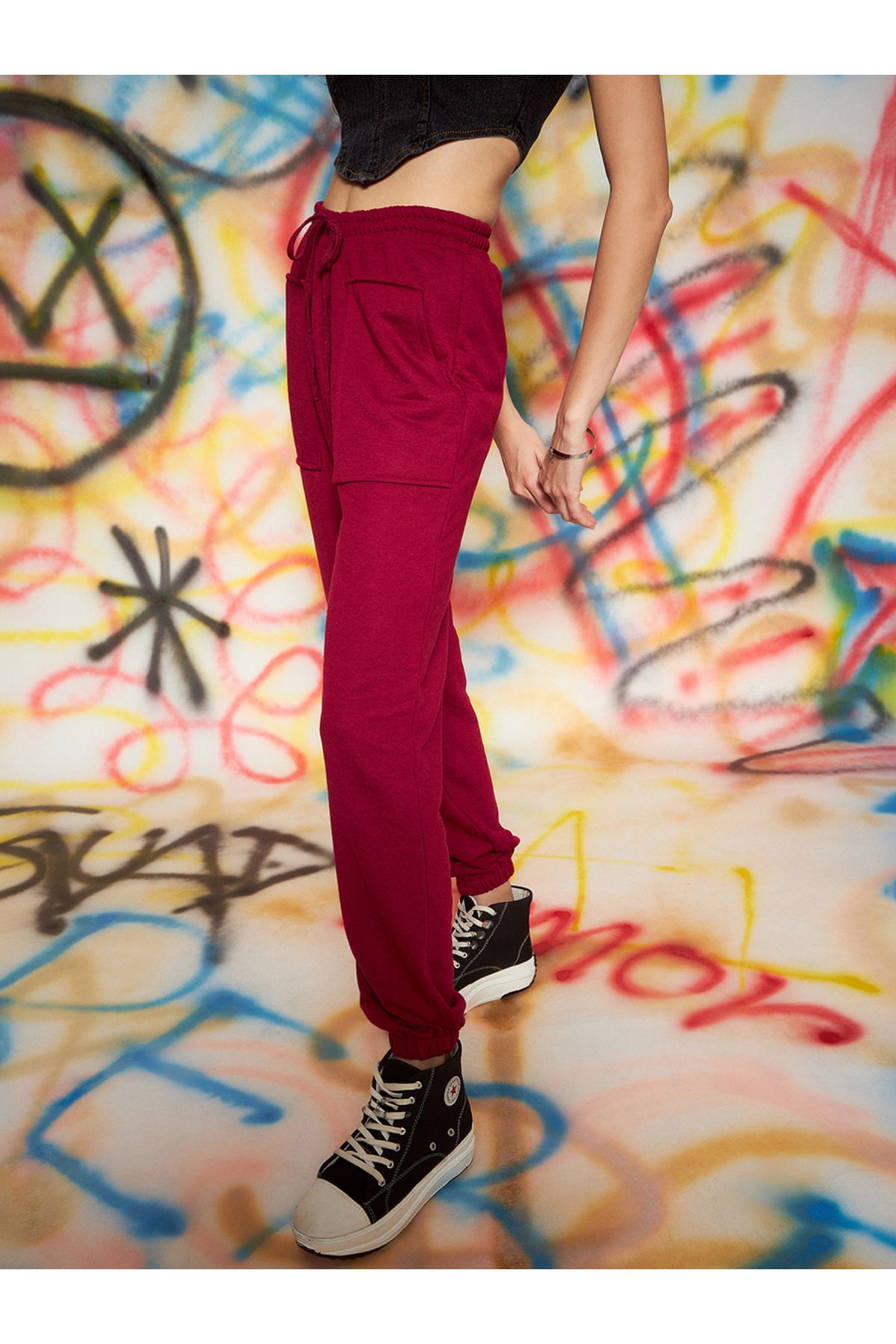 Kassually By Styli-Loose Fit Joggers with Drawstring 4