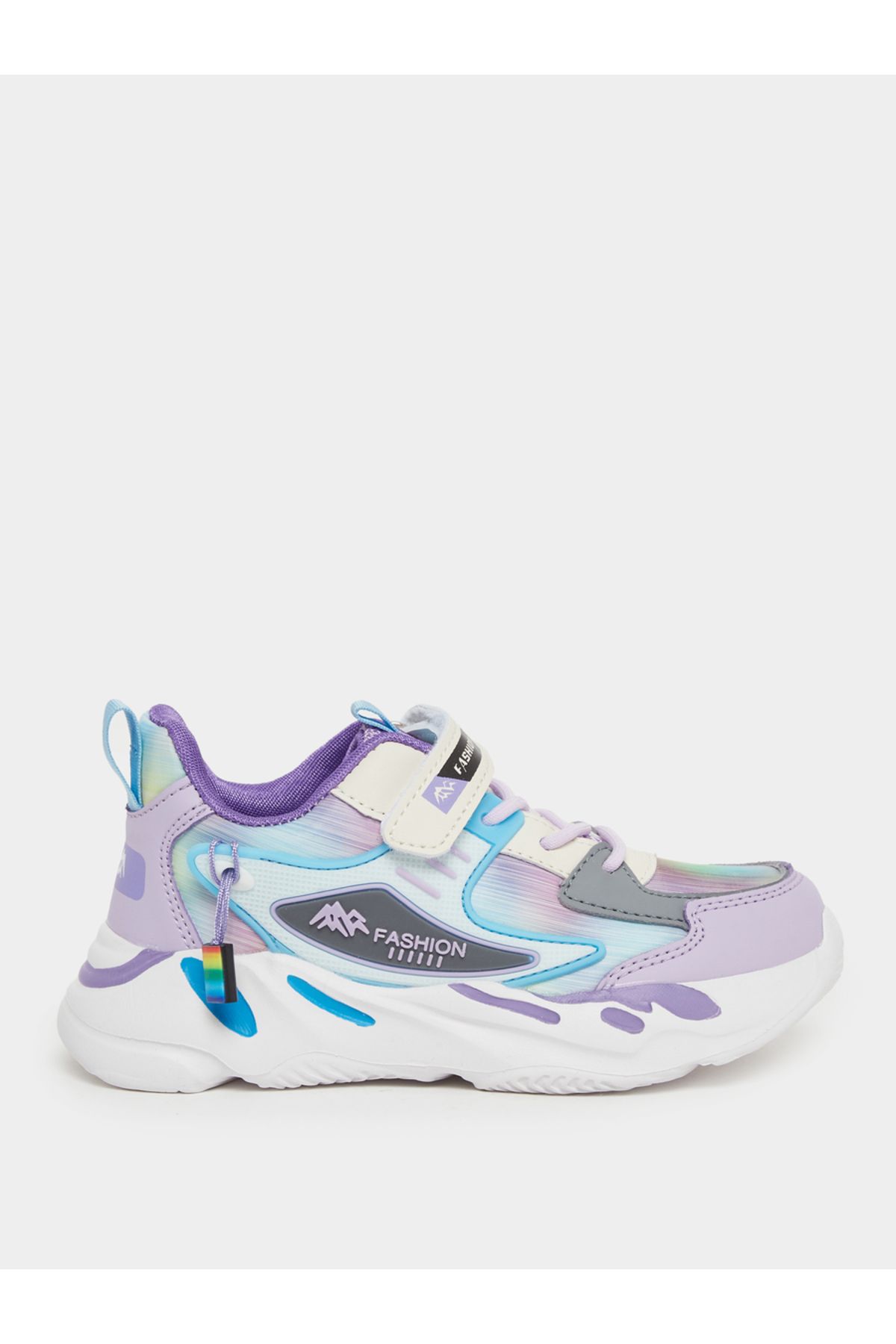 Styli-Color Block Sneakers with Hook and Loop Sneakers 1