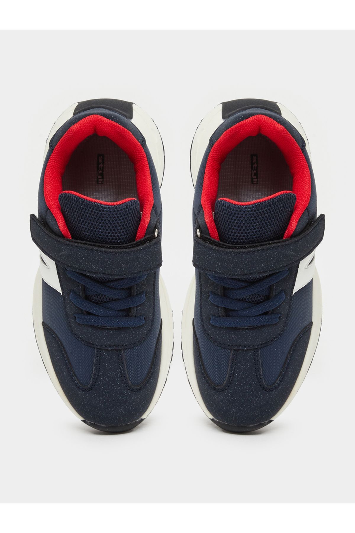 Styli-Panelled Sneakers with Hook and Loop Closure 5