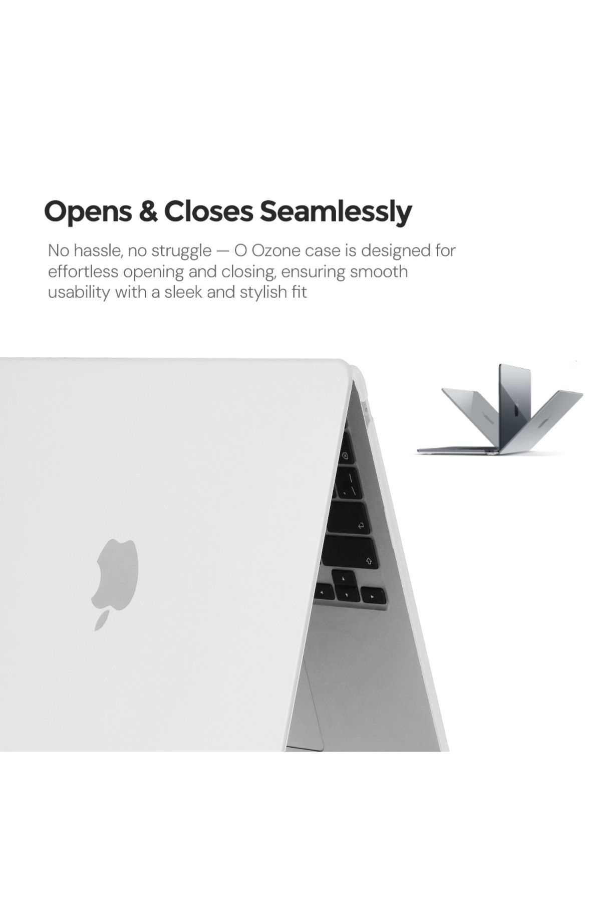 O Ozone-Slim Matte Case Combo | MacBook Air 15 inch A2941 M2 2023, A3114 M3 2024 Hard Shell Case with Keyboa 6
