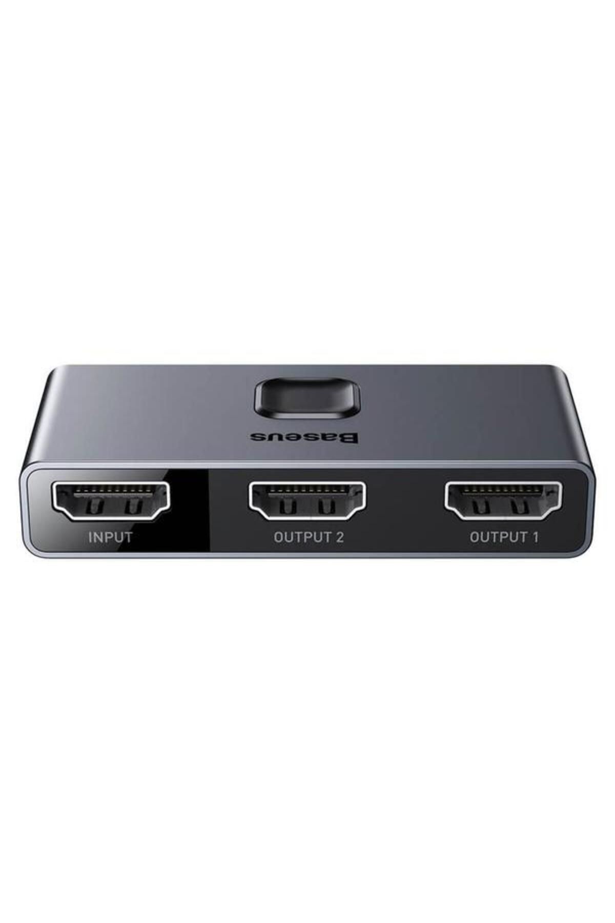 Baseus-Switch video Matrix CAHUB-BC0G, HDMI bidirectional - 2x HDMI 4K / 30 Hz (Grey) 1