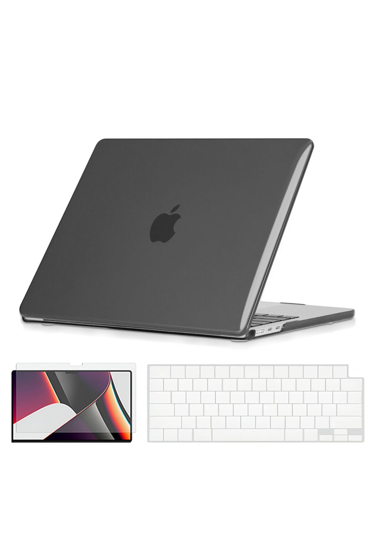O Ozone-Crystal Case | MacBook Air 13 inch (A2681) M2 2022, (A3113) M3 2024 | Keyboard Cover | Screen Protec 1