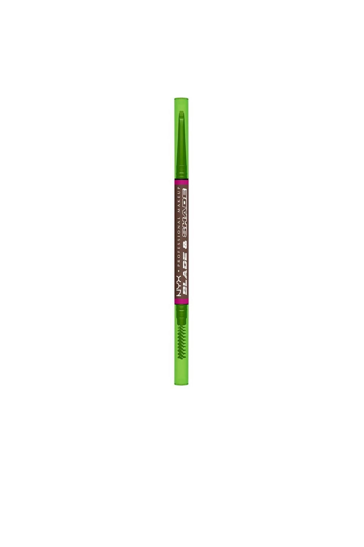 NYX-Creion de sprancene 2 in 1 BLADE & SHADE NANO 09 brunette 1 buc 1