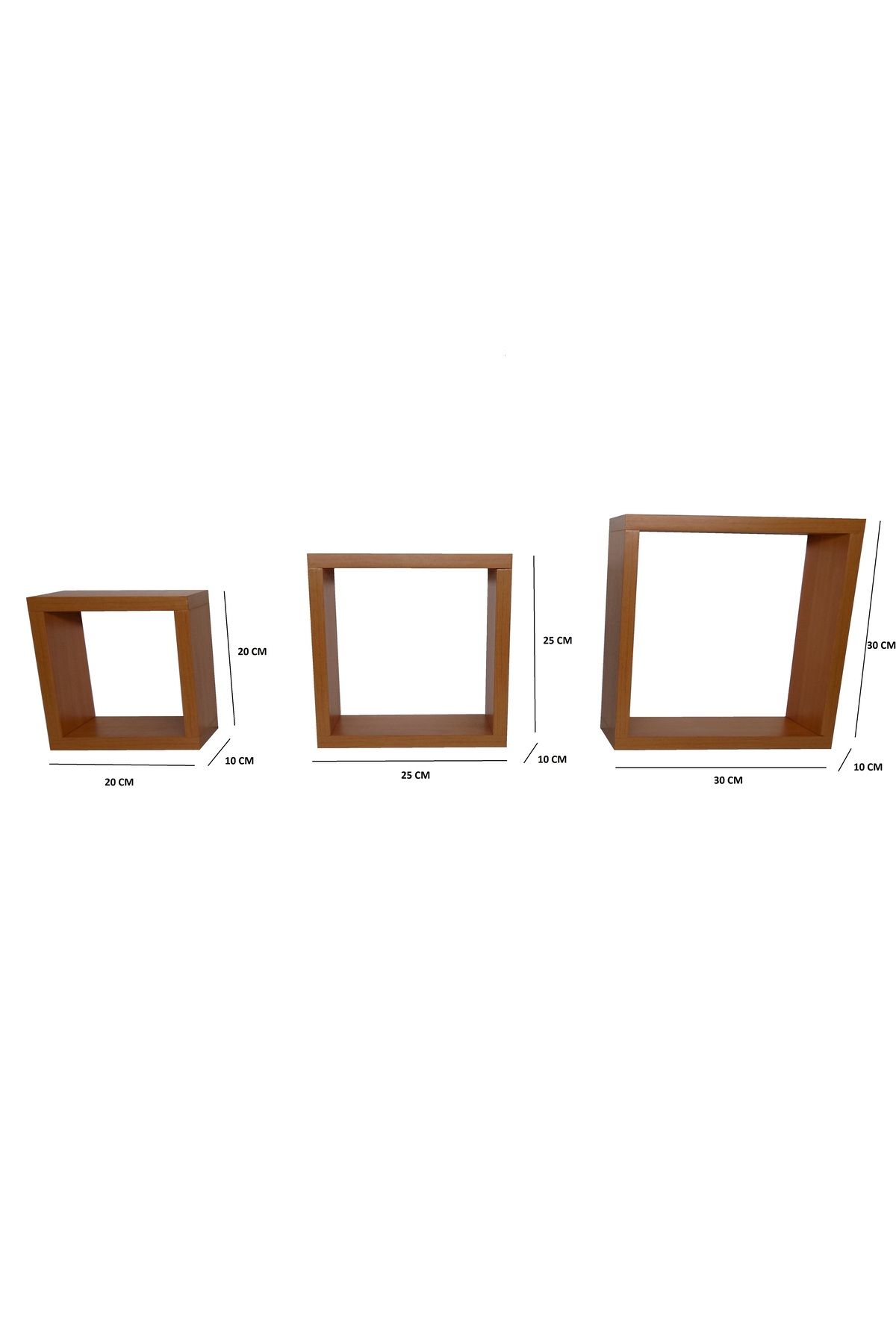 OEM-Set of three wall shelf cubes Cubico Cherry Model CUB 11003 5