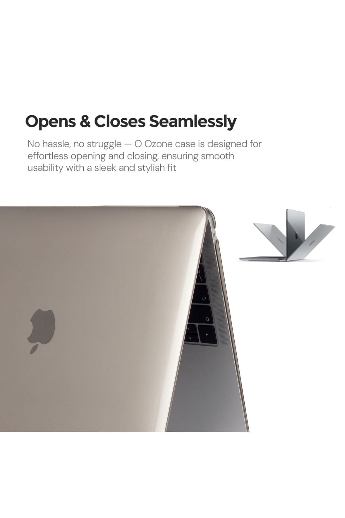 O Ozone-Slim Crystal Hard Case Combo | MacBook Pro 14 inch A2442, A2779, A2918, A2992 2021 A3112, A3185, A34 6