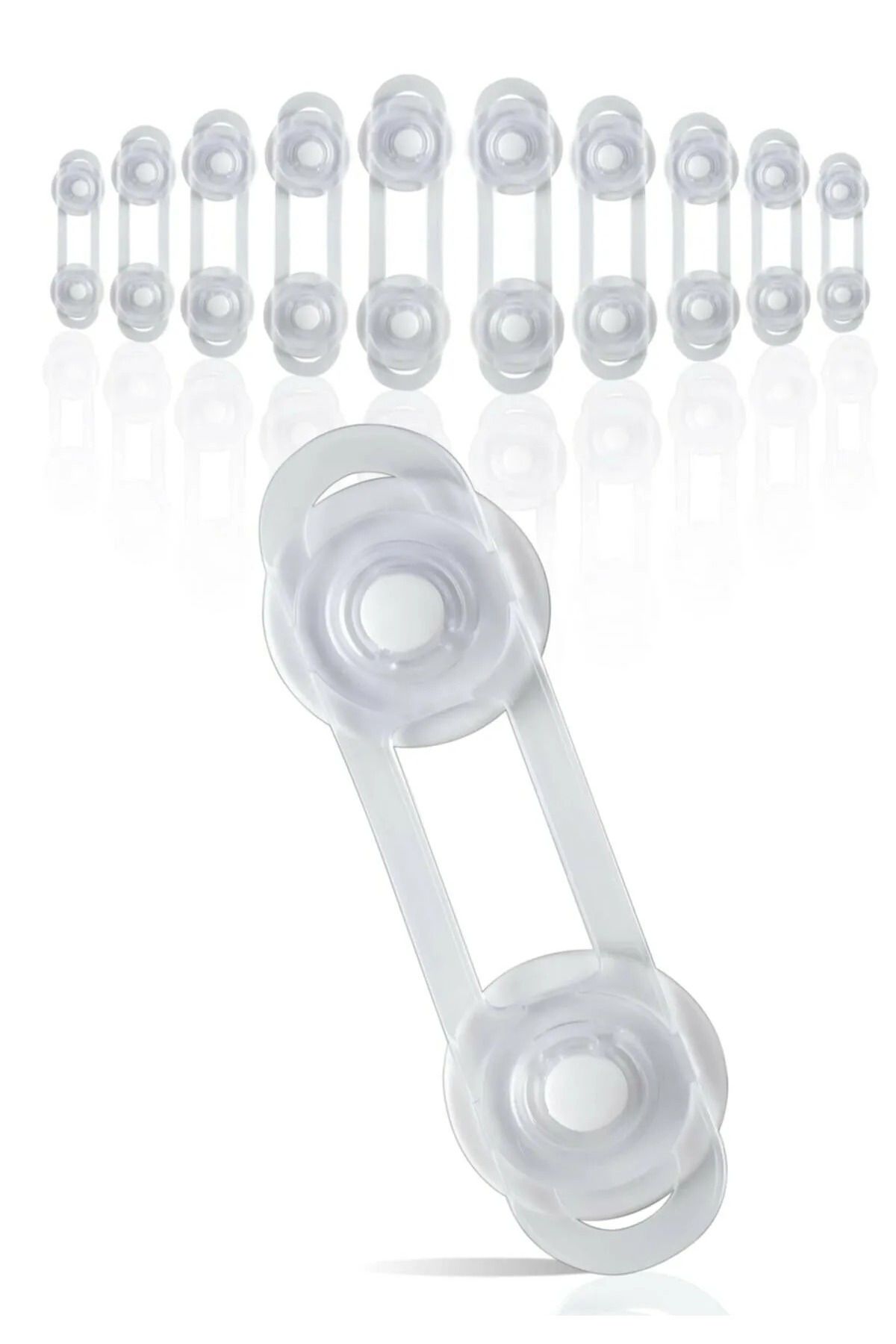 SÖZER ORMAN ÜRÜNLERİ-Drawer Child Lock Cabinet, Drawer Protector Mini Multi-Purpose Lock - (10 Pieces) 1
