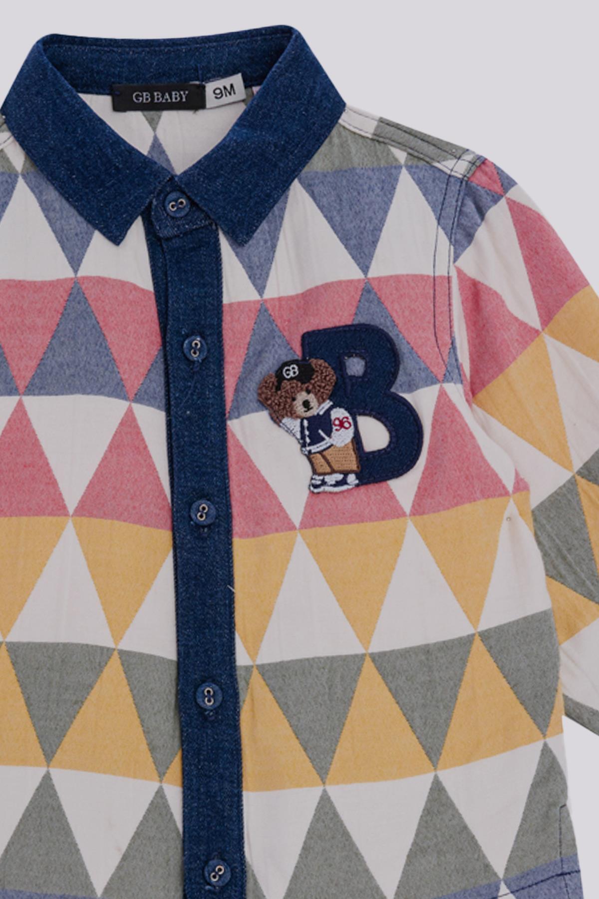 GB Baby BG Store Erkek Bebek Renkli Gömlek fotoğrafı 3 (önizleme)