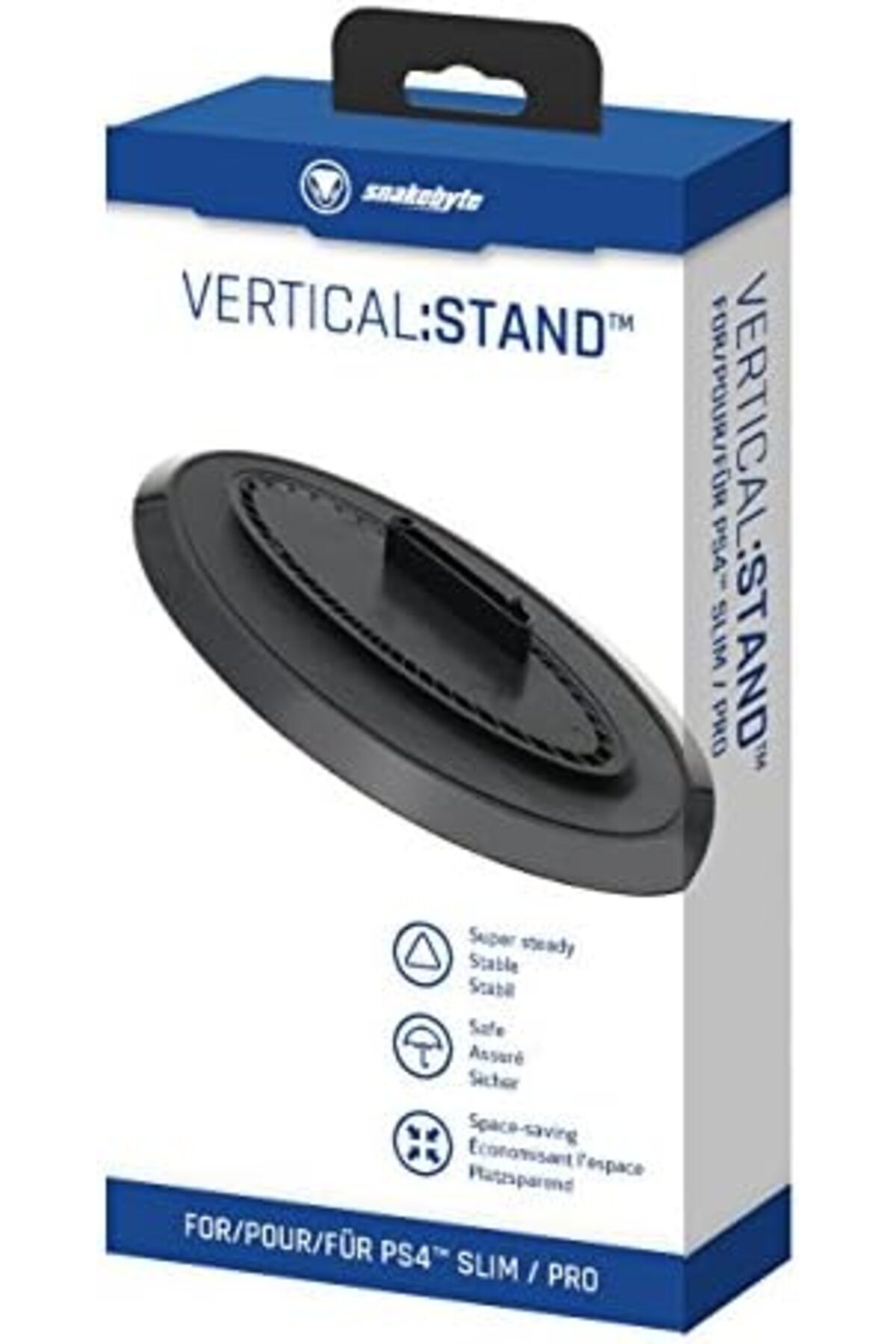 SNAKEBYTE-Vertical: Stand with Metal Core for Secure Hold (PS4/PS4 Pro) 7
