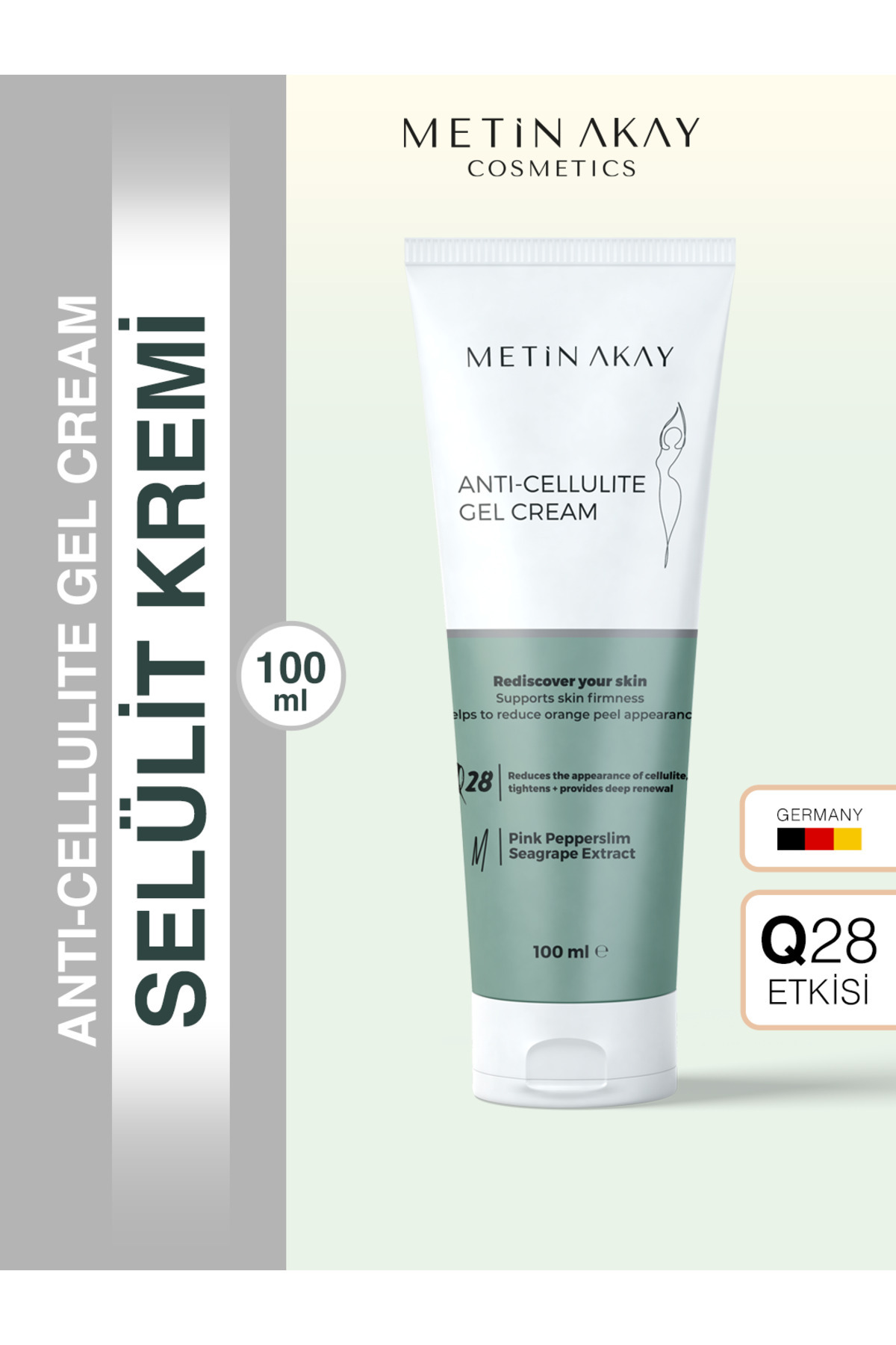 Metin Akay Kozmetik Selülit Jel Krem – Pink Pepperslim & Deniz Üzümü Özlü