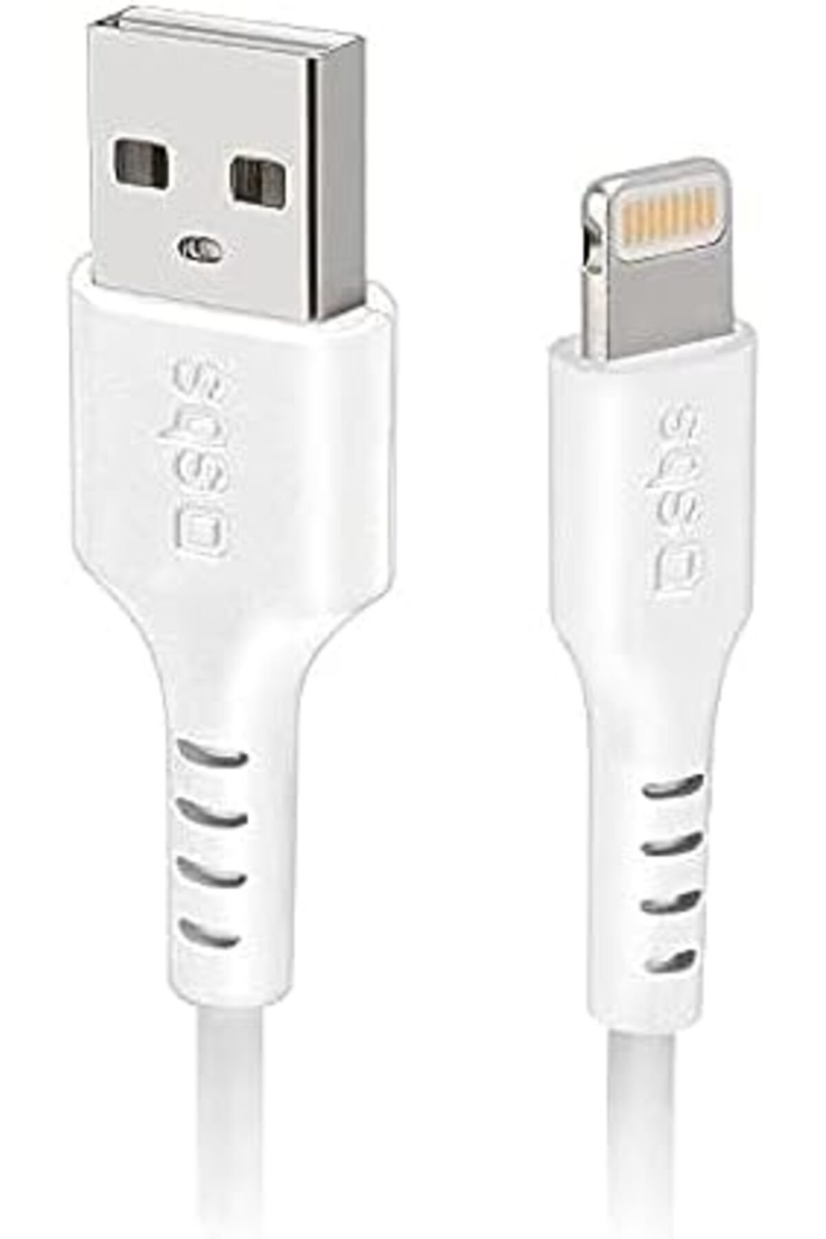 SBS-USB 2.0 to Apple Lightning C-89 Data Cable, 1 Meter, White 2