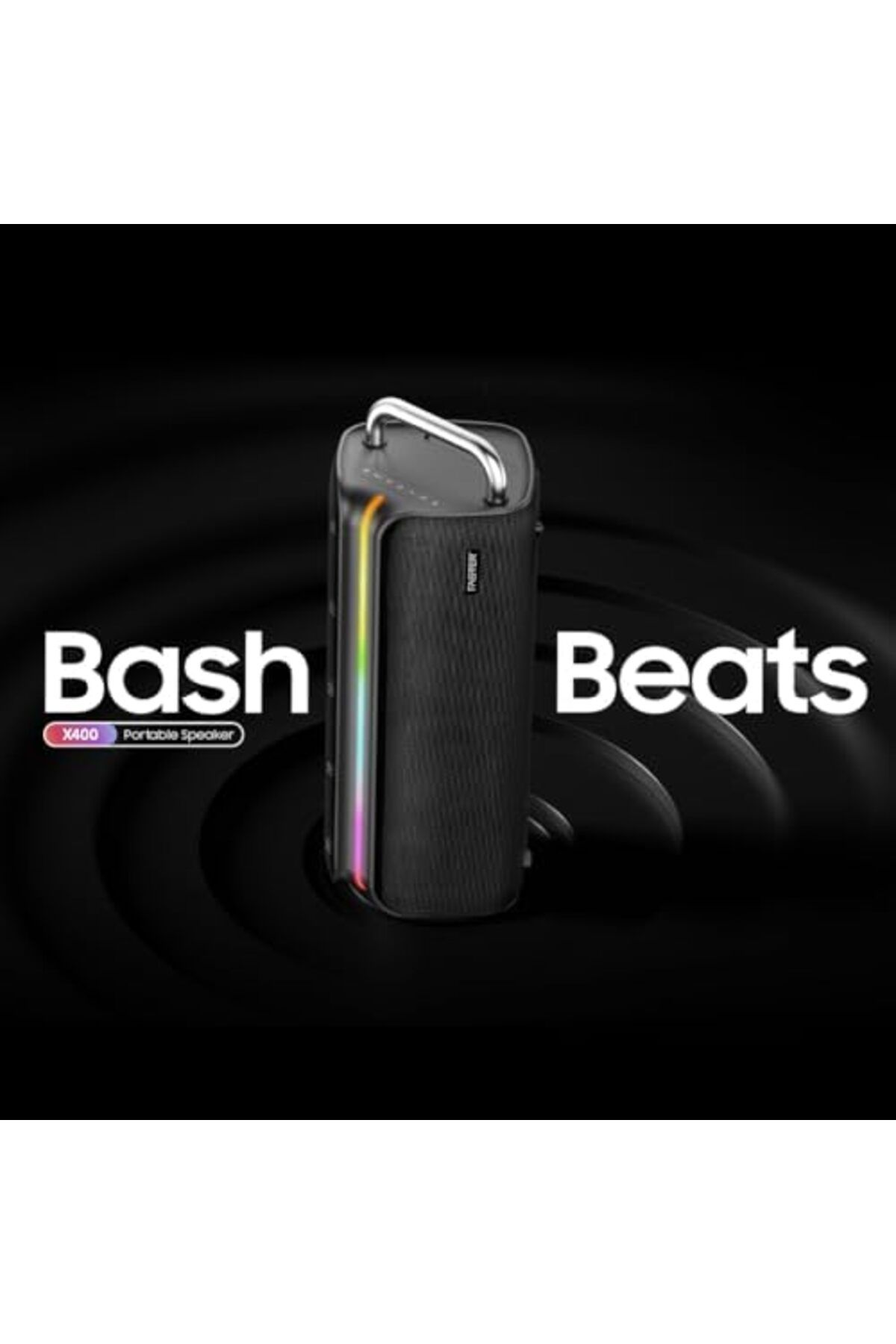 Faster-X400 Wireless Speaker 110W, Portable Bluetooth Party Speaker with Wireless Mic, Bluetooth 5.3 3