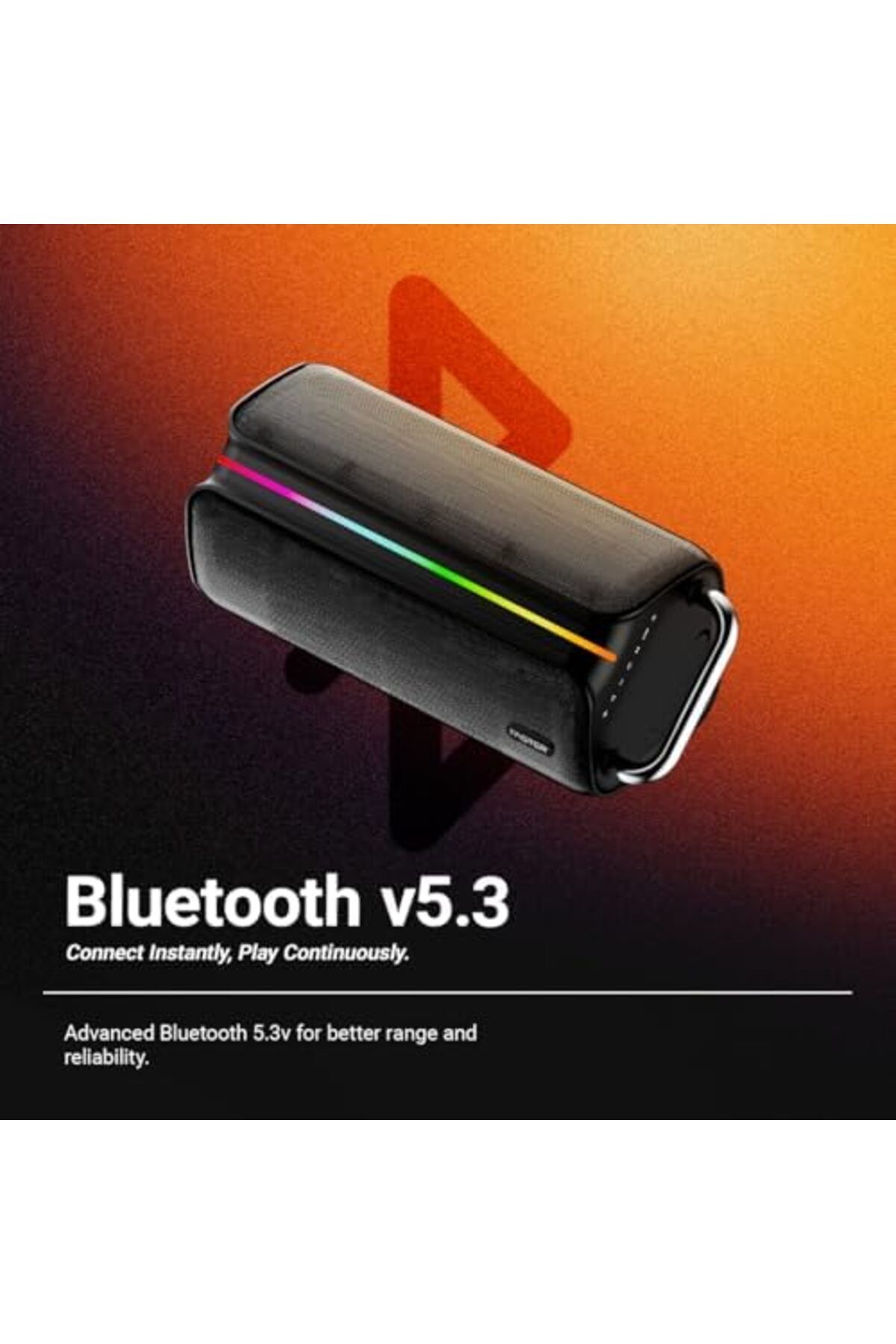 Faster-X400 Wireless Speaker 110W, Portable Bluetooth Party Speaker with Wireless Mic, Bluetooth 5.3 6