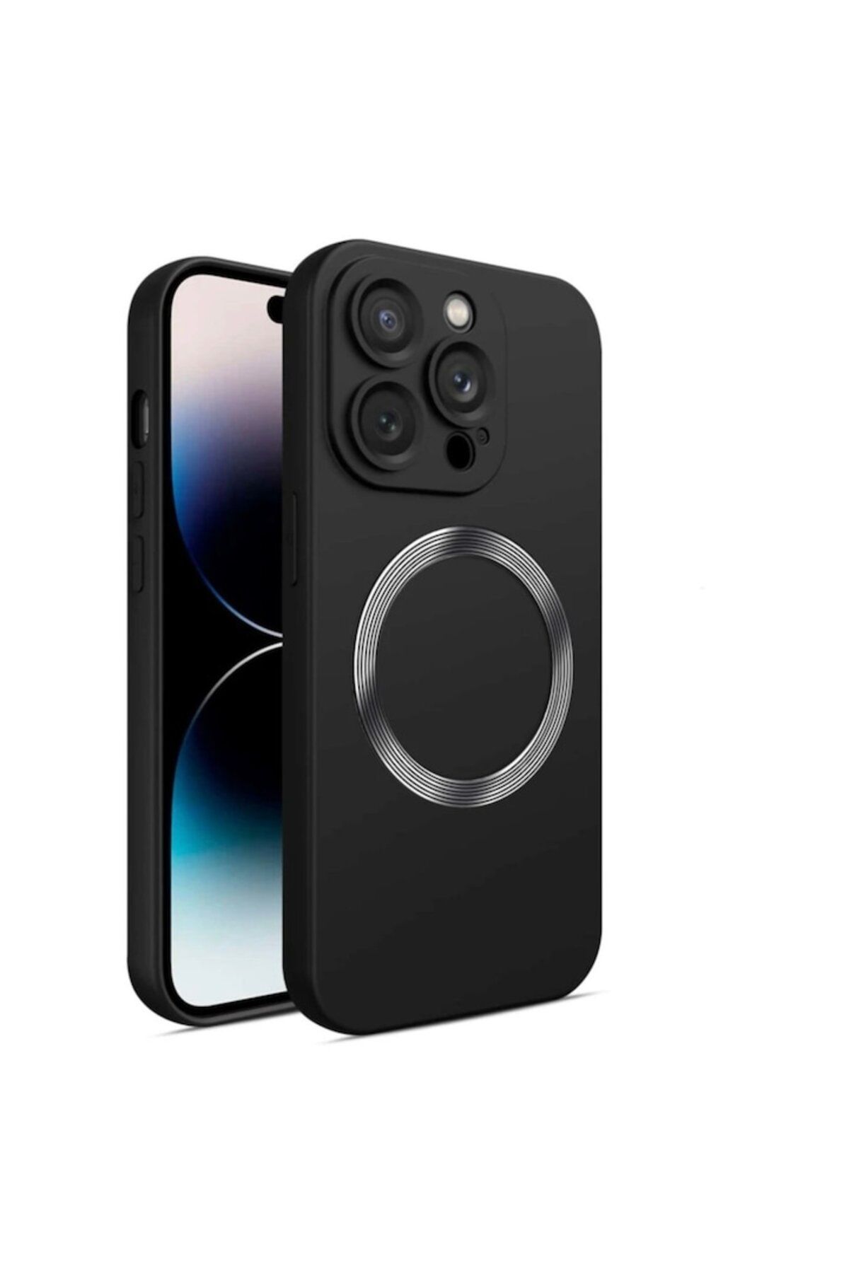OSM-Black case with magnet compatible with 13 Pro/13 Pro Max/14/14 Plus/14 Pro/14 Pro Max 2