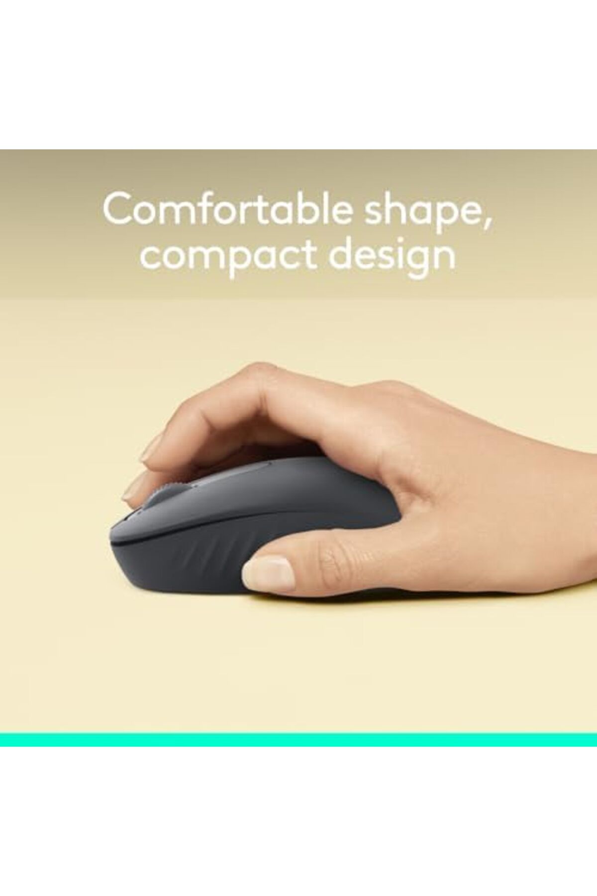 logitech-ماوس لاسلكي M196 بتقنية البلوتوث، ماوس صغير الحجم وقابل للحمل لأجهزة الكمبيوتر المحمولة والأجهزة اللوحية والمزيد، 12 4