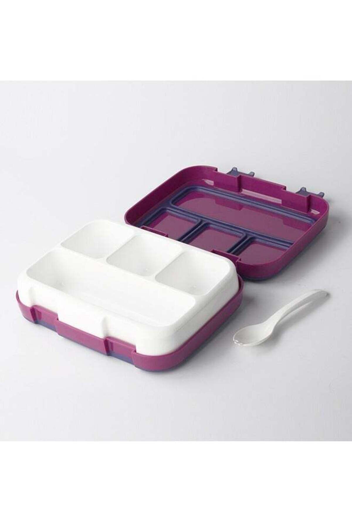 COOYA-1200 Ml Lunch Box ,With 4 Compartments Portable , Waterproof Eco-Friendly Bento PP 5