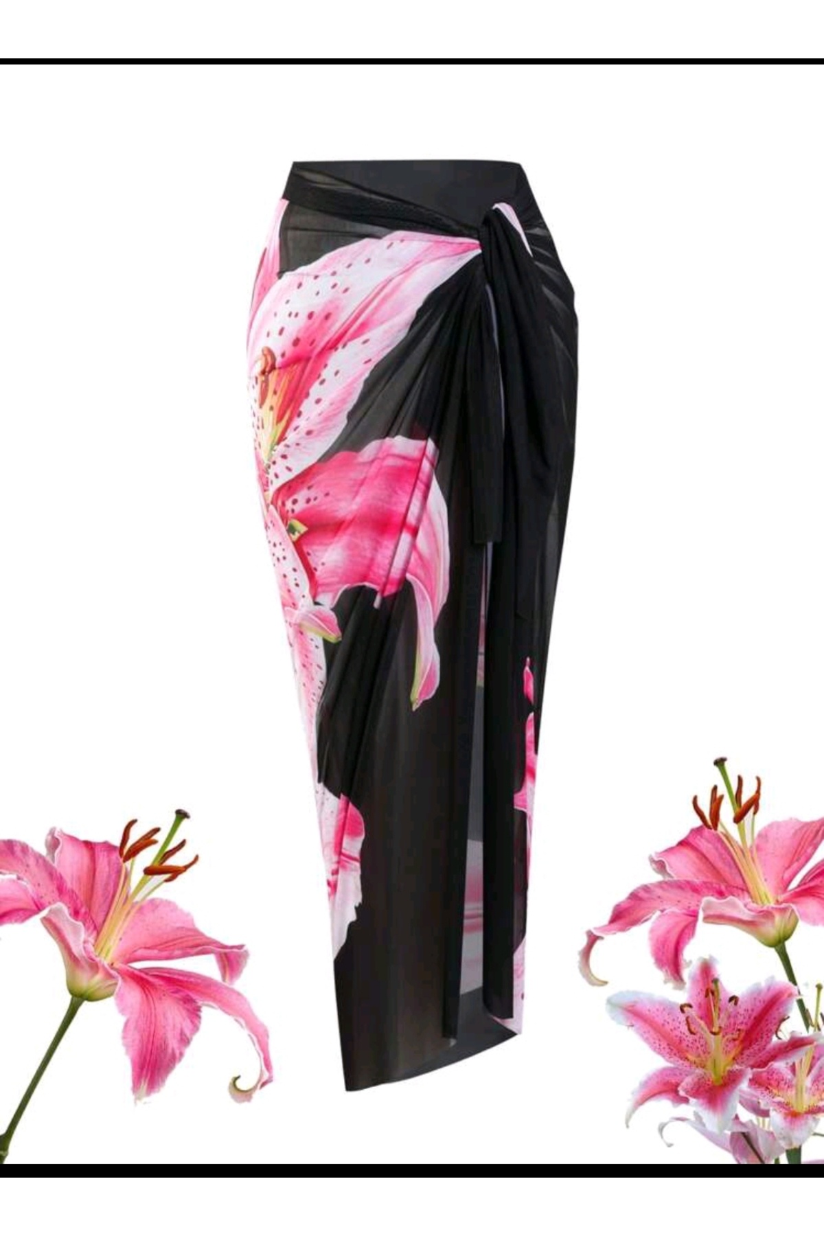 BF Bikini Fashion Pembe serap pareo etek