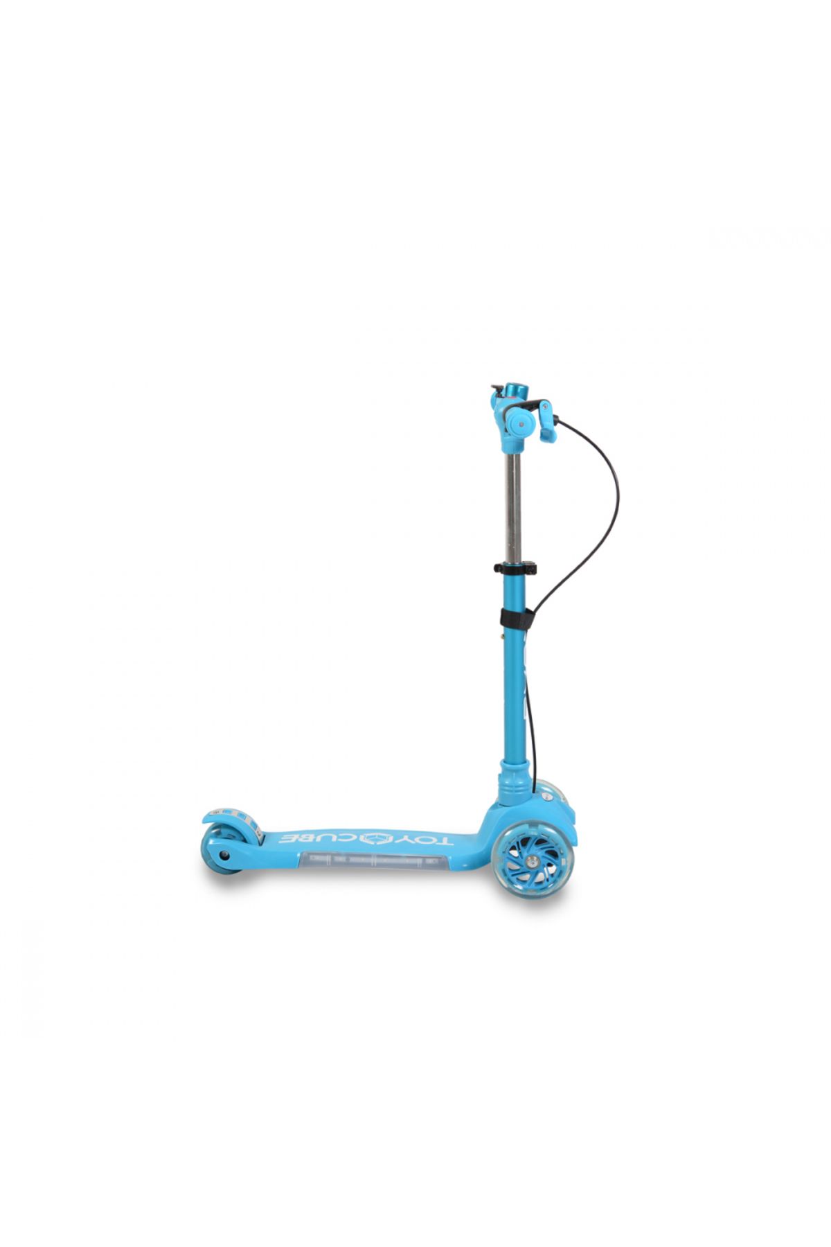 byox-Foldable scooter with adjustable height, non-slip base with LED lights, wheels with LED lights, brake 4