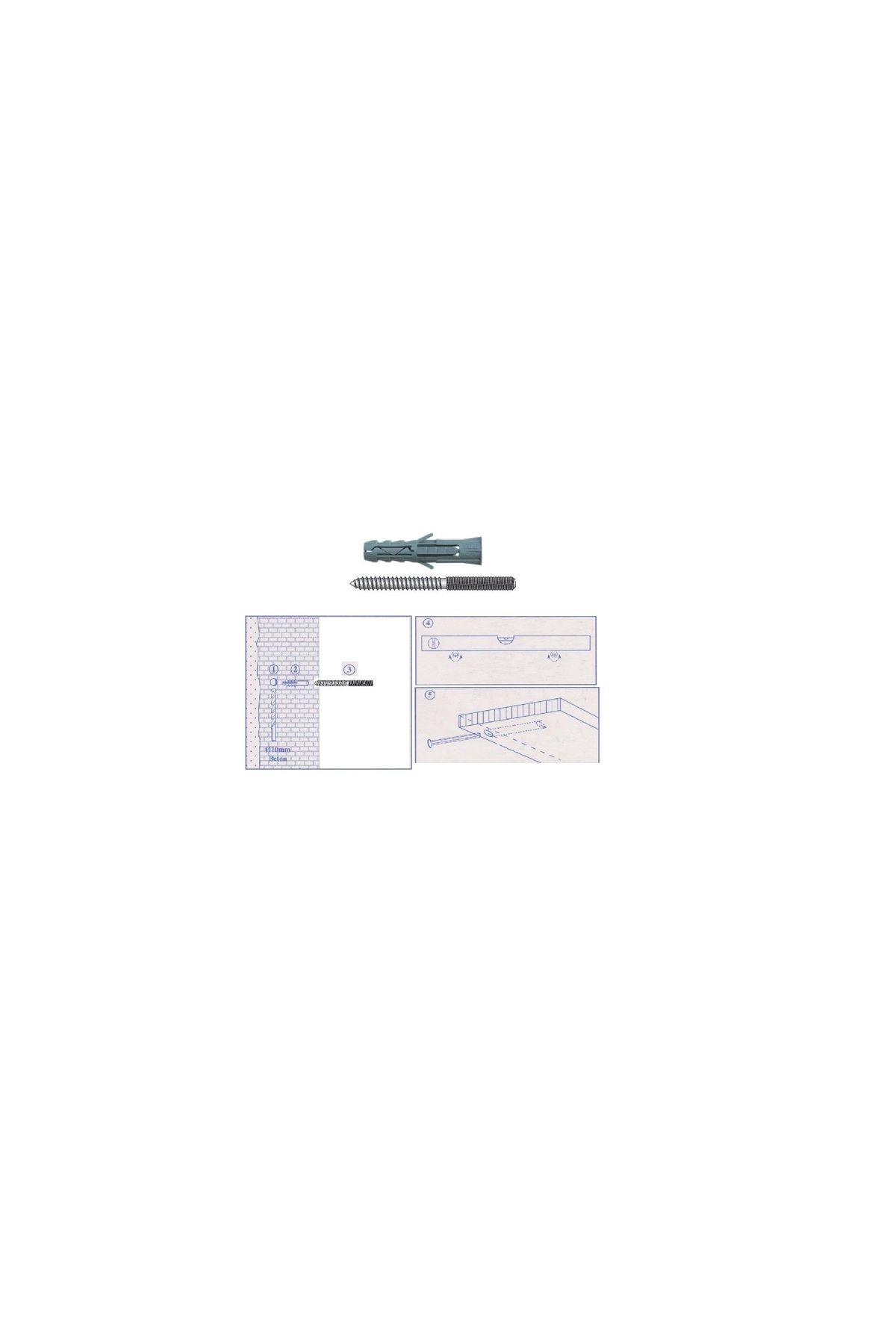 OEM-Set of three wall shelf cubes Cubico White Model CUB 11004 6