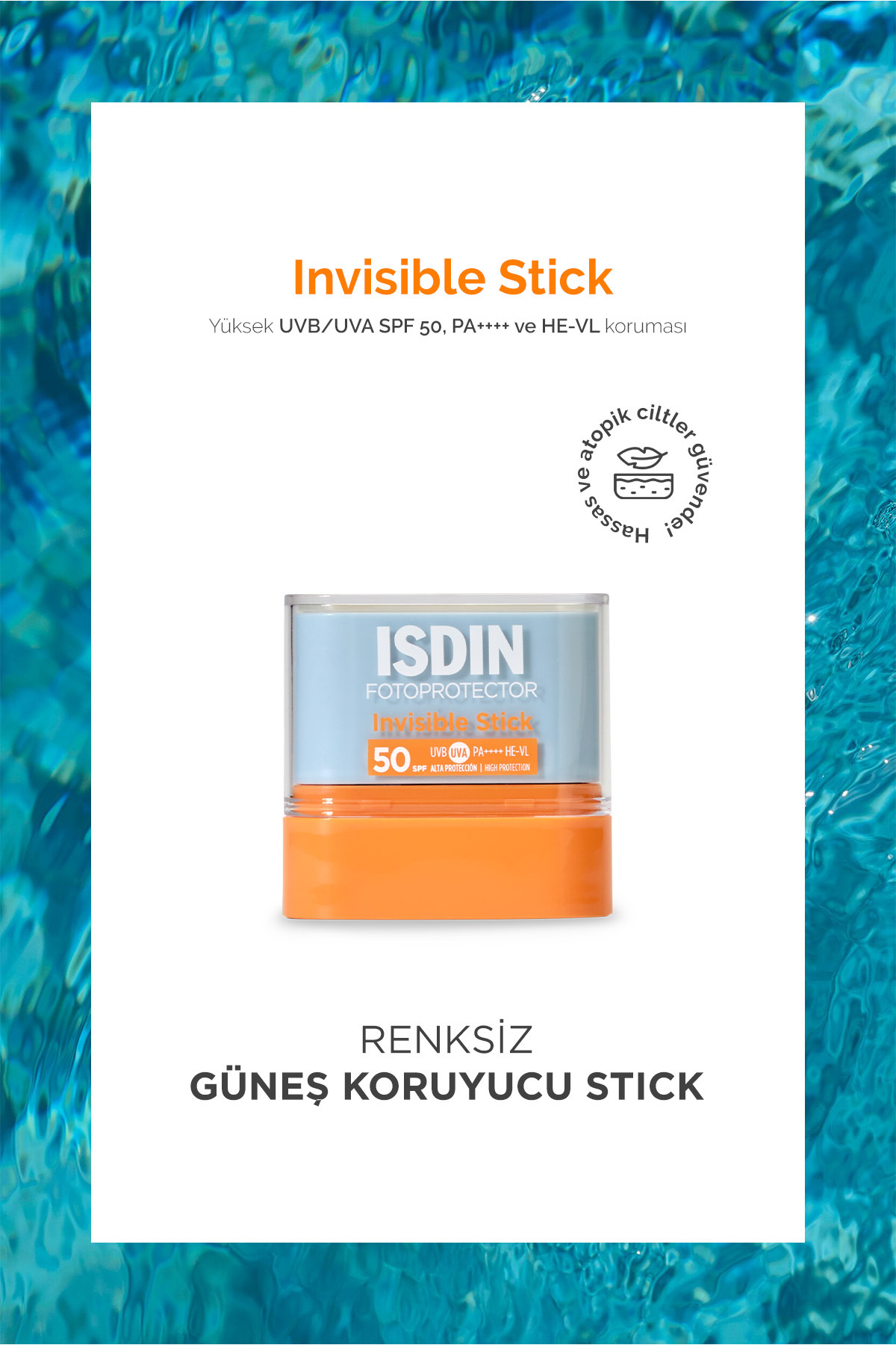 ISDIN Fotoprotector Invisible Stick Spf50 10 g