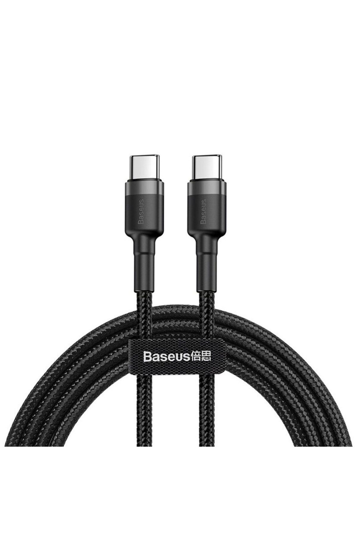 Baseus-Cablu de alimentare de date de la tip C la tip C 480Mbps, GEAR Turbo, PD2.0, 60W, 3A, 1m, V49, Alumix, Deep Dark 4