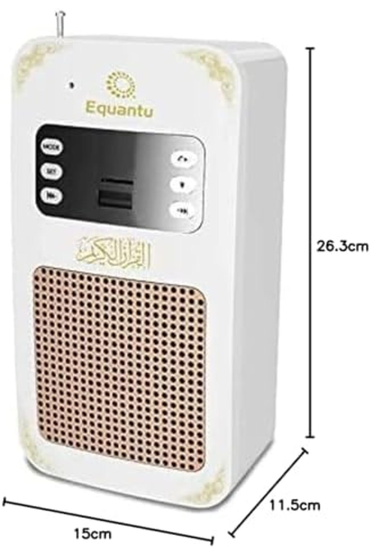 equantu-UMEEMA Desk Lamp Bluetooth Quran Speaker with 16 Colors LED Lights Table Night Lamp with Remote Cont 6