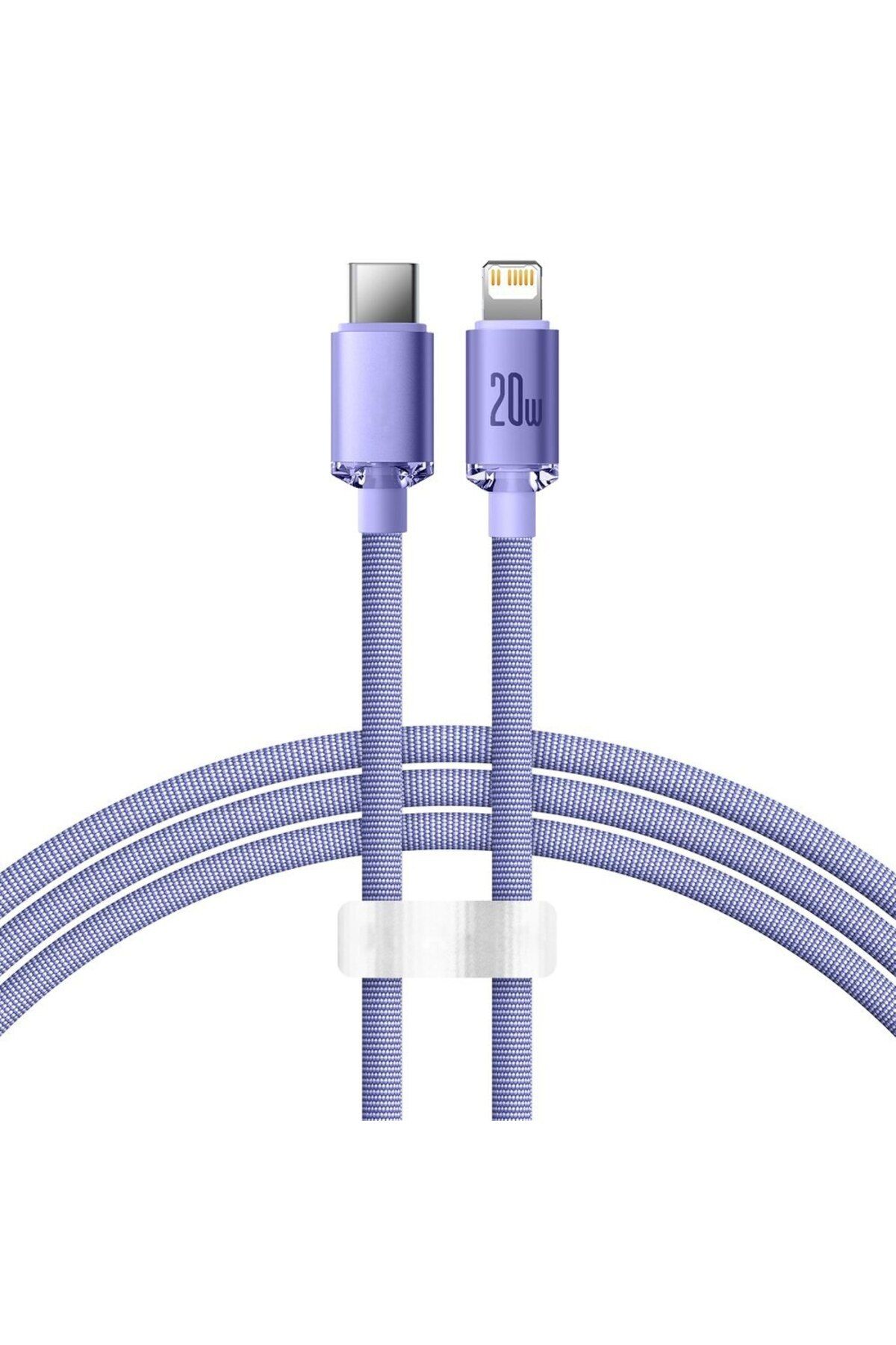 Gear-Cablu de alimentare de date de la tip C la Lightning, 20W, Turbo, 2m, M46, Alumix, violet prună 4