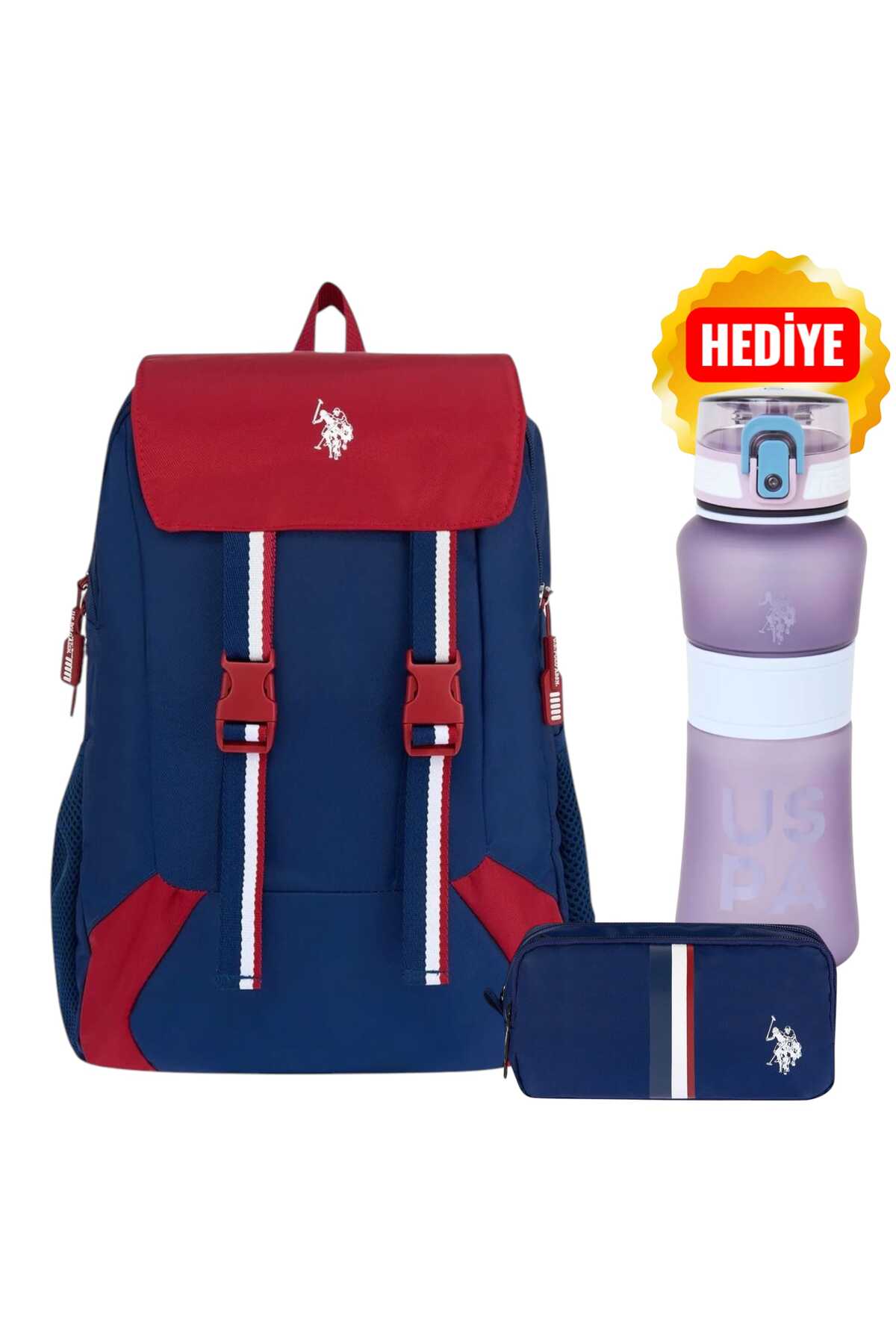 یو اس پولو کوله پشتی مدرسه، جامدادی