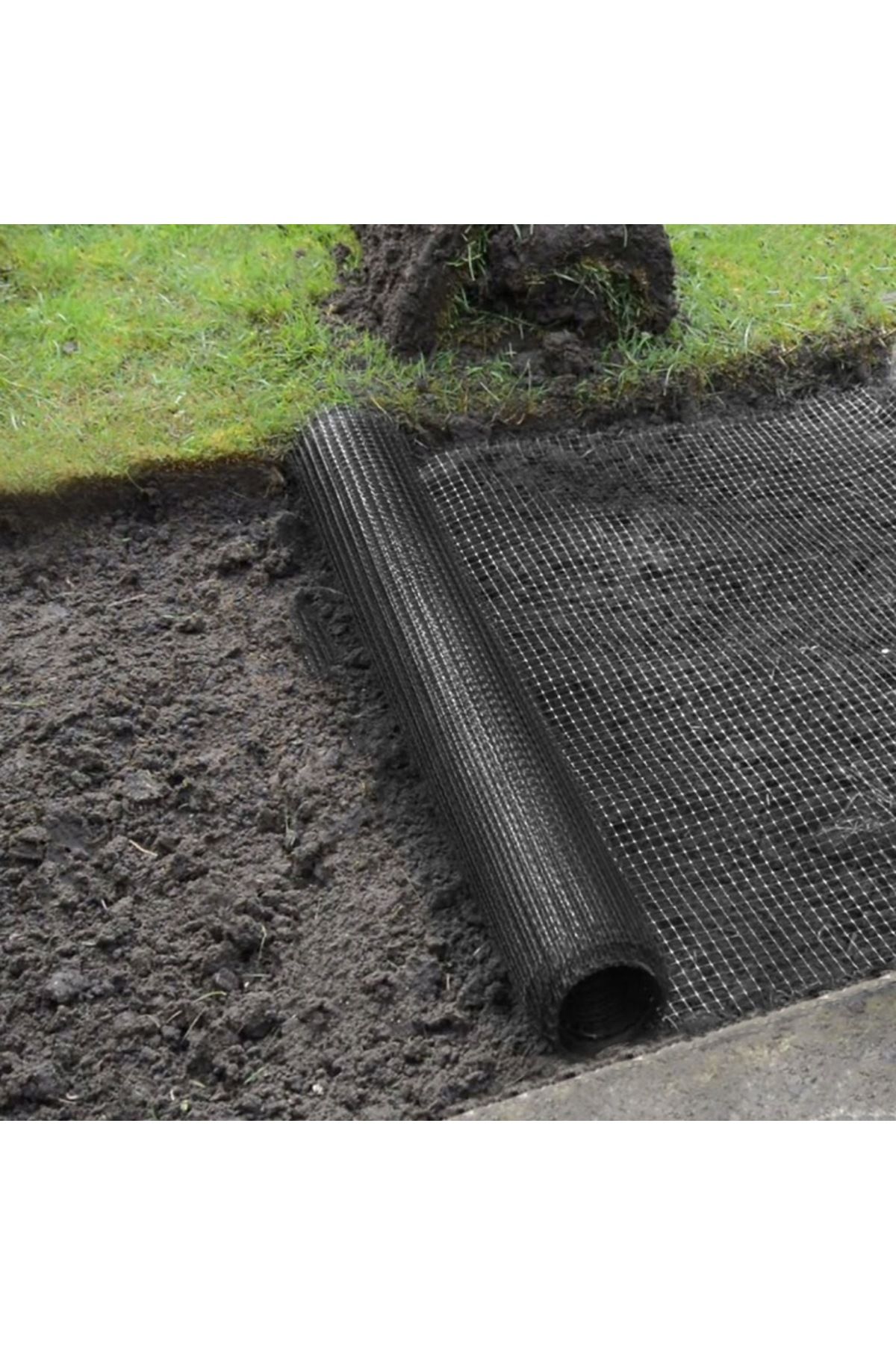 SERSIMO-Garden netting against pests and moles, 30g/m2, 2x50 meters, black 5