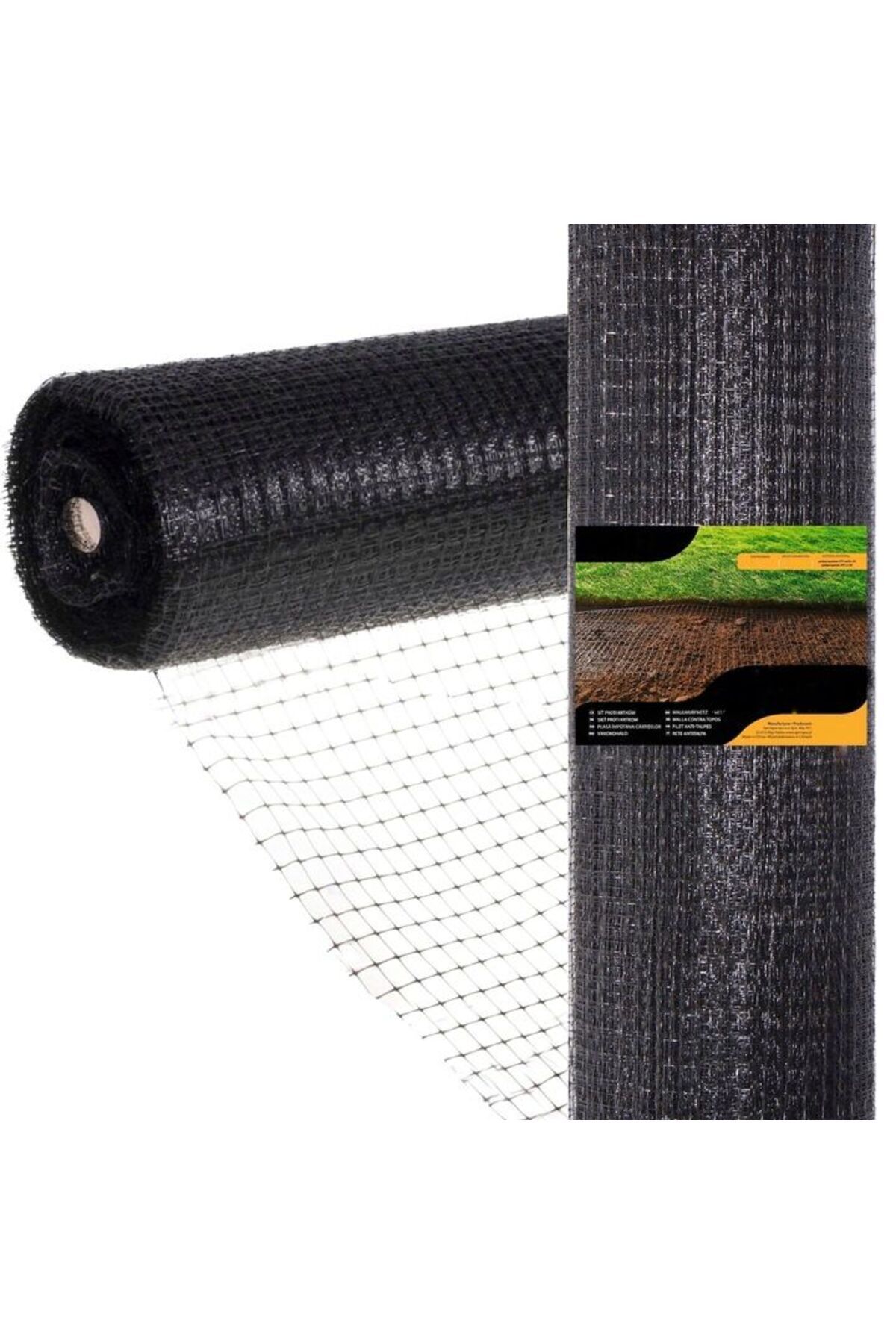SERSIMO-Garden netting against pests and moles, 30g/m2, 2x50 meters, black 8