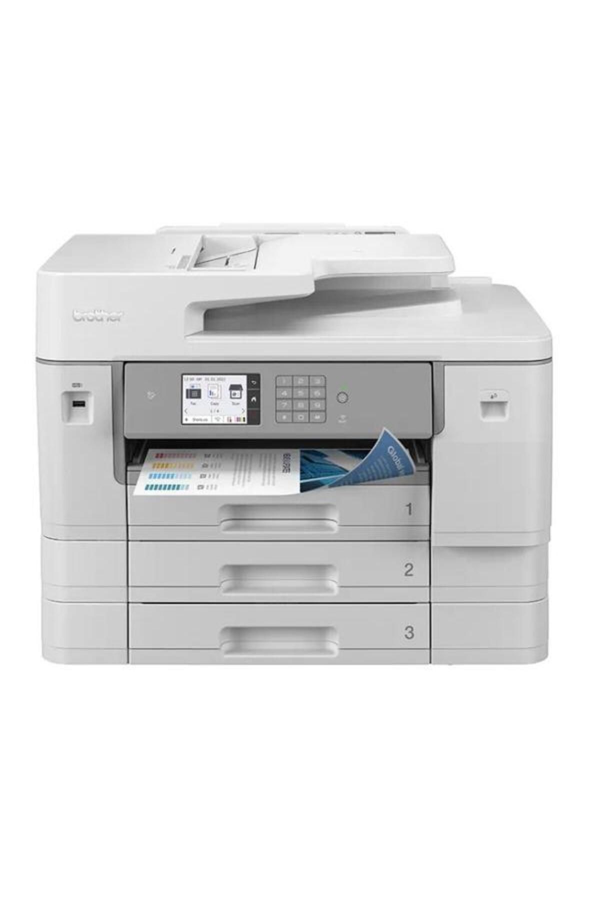 Brother-Multifunctionala InkJet MFC-J6957DW, A3, DADF, NFC, Retea, WiFi, Fax (Alb/Gri) 1