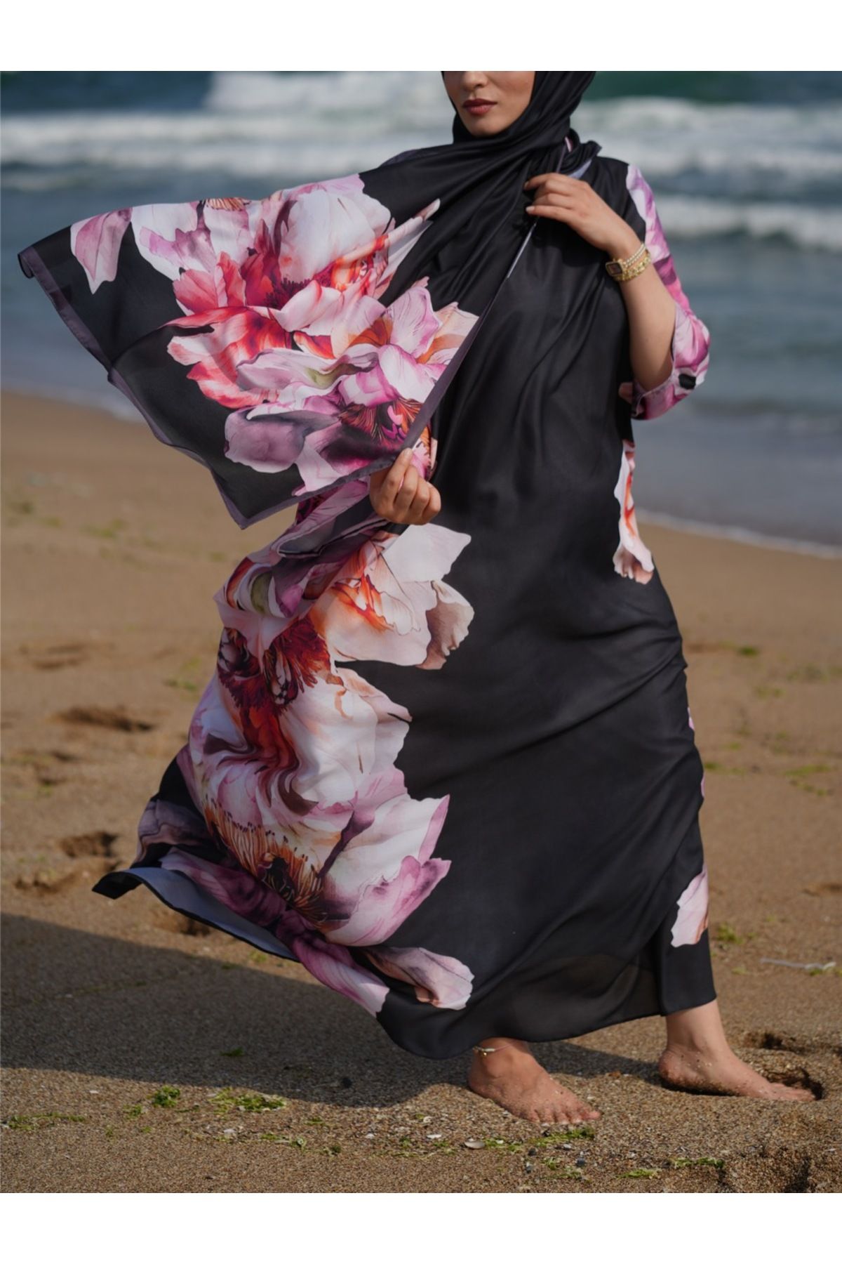 MONOOR-Kaftan and Shawl Set 2