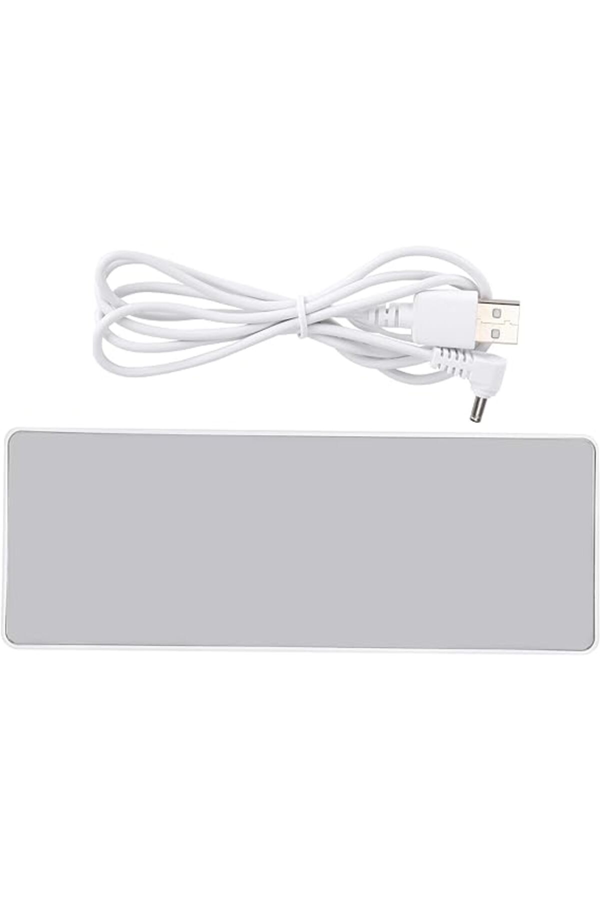 VTM-White Digital Clock with White LED, Alarm, Thermometer, Voice Control, Adapter Included 4