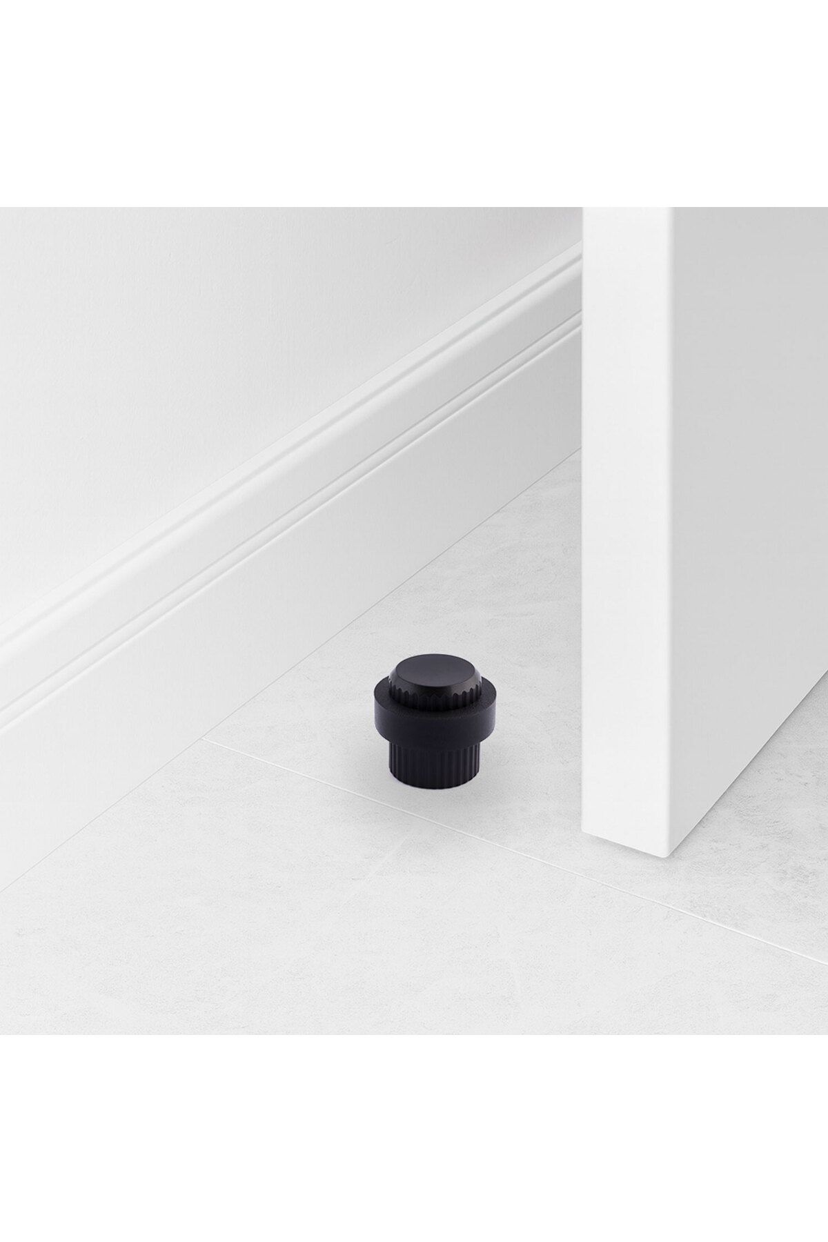Badem10-Door Stopper Buffer Black Screw-In Metal Handle Holder Six Handle Window Stop Wedge Sliding Door 5